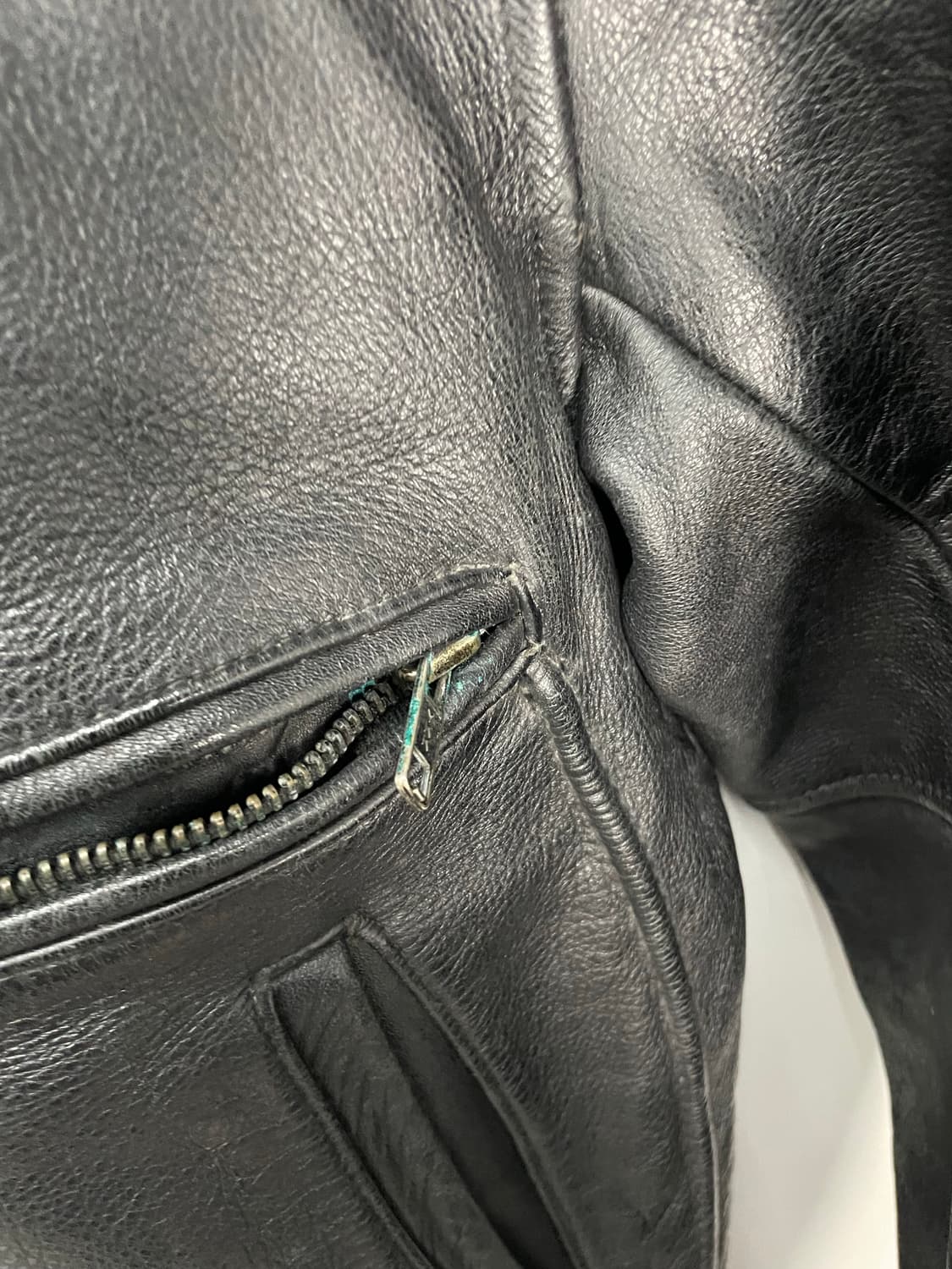 빈티지 블랙 가죽 자켓 H1522 상품이미지8