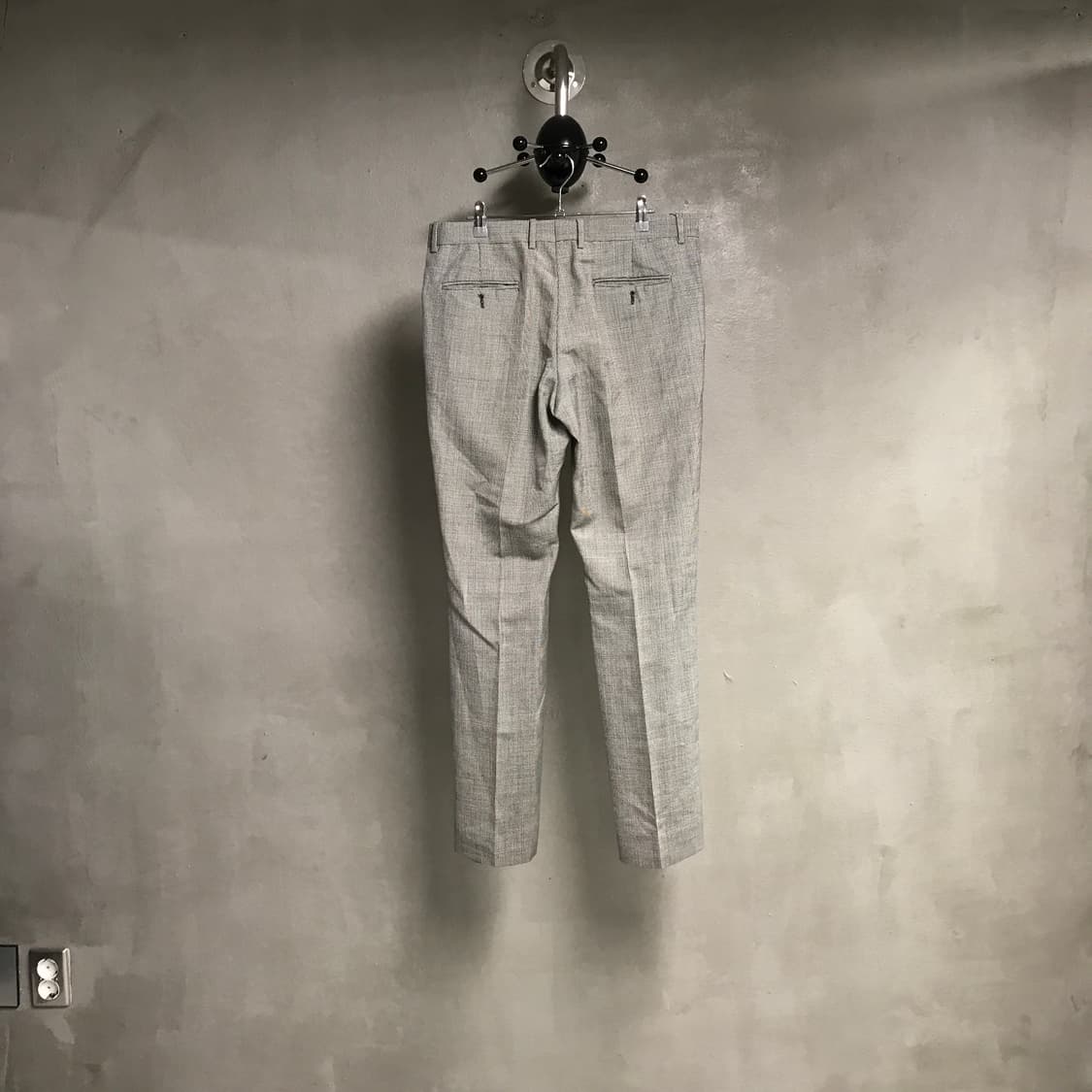 YSL 입생로랑 잔체크 슬랙스 그레이 50 상품이미지4