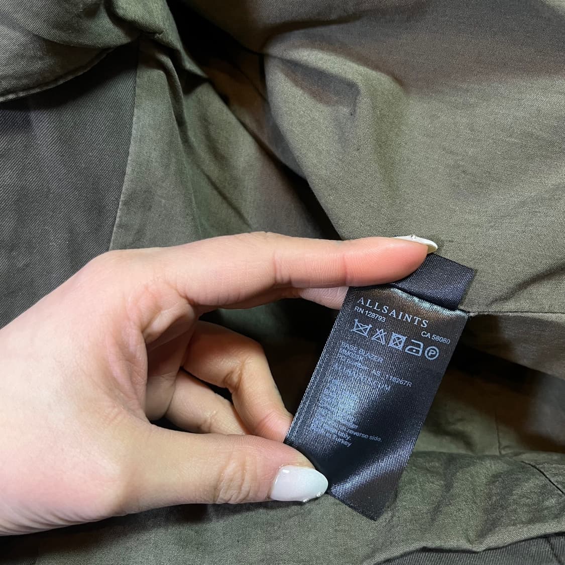 올세인츠 하이넥 카라 코튼 자켓 상품이미지5