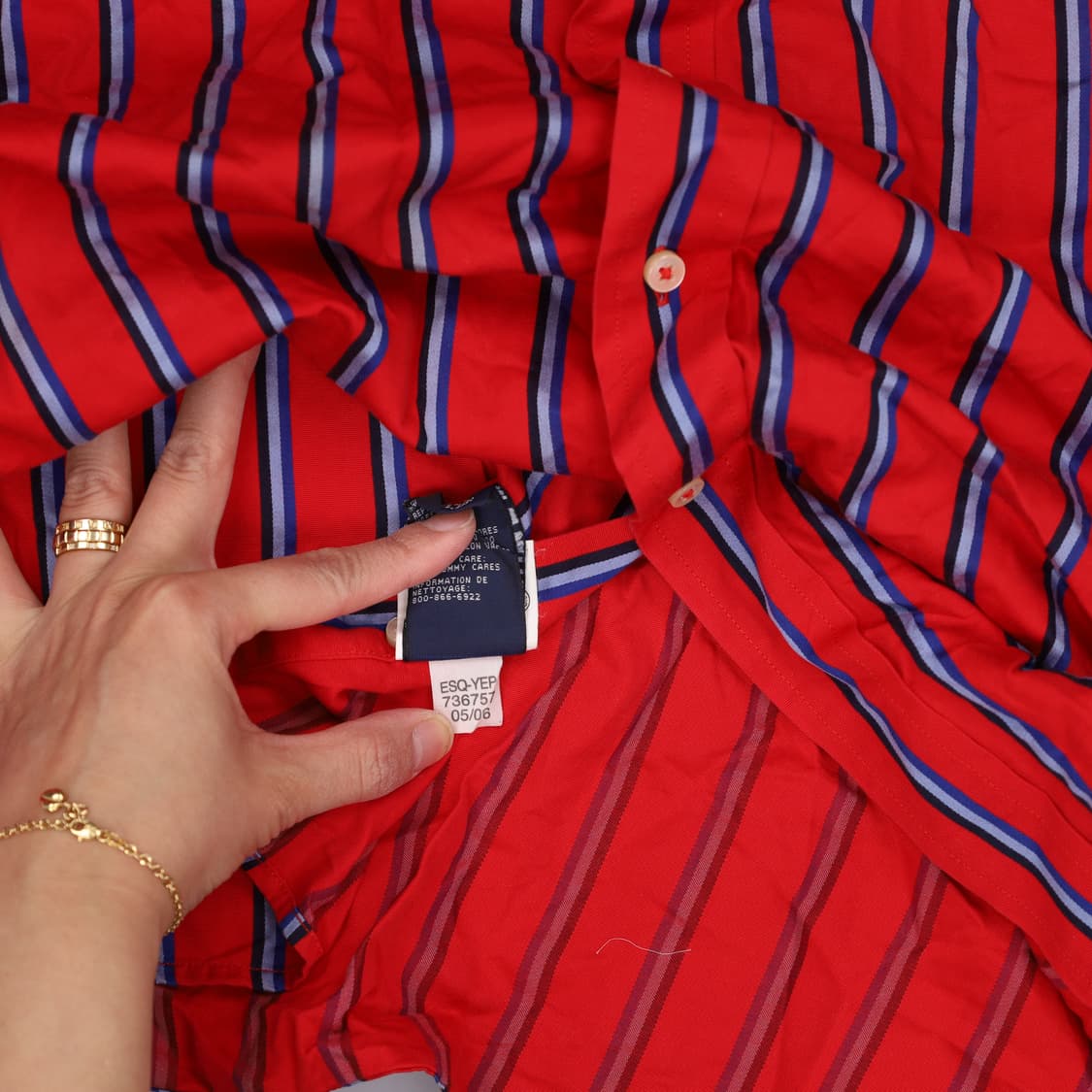 S/P 타미힐피거 스트라이프 셔츠 0330H1 상품이미지6