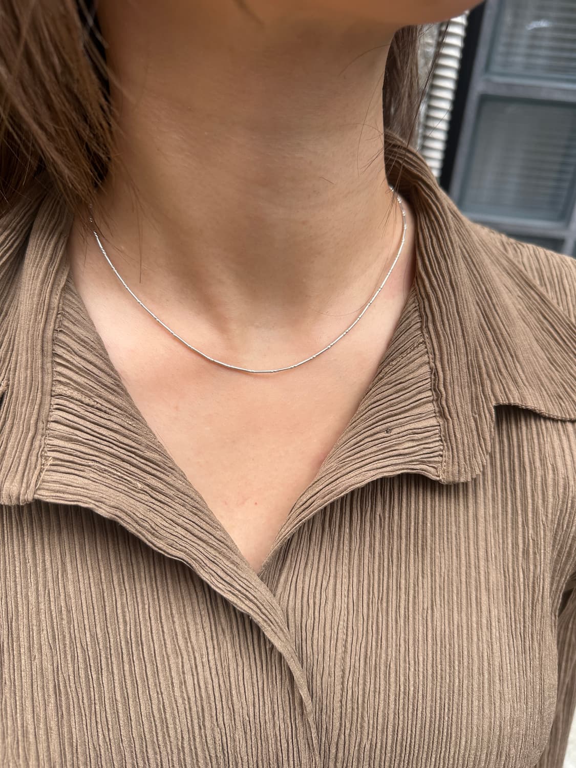 Musta Linear Whisper KarensilveNecklace  상품이미지3