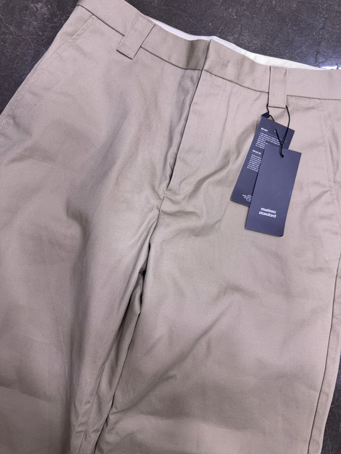 무신사스탠다드 헤비웨이트 CP 와이드 치노팬츠 베이지 31 상품이미지6