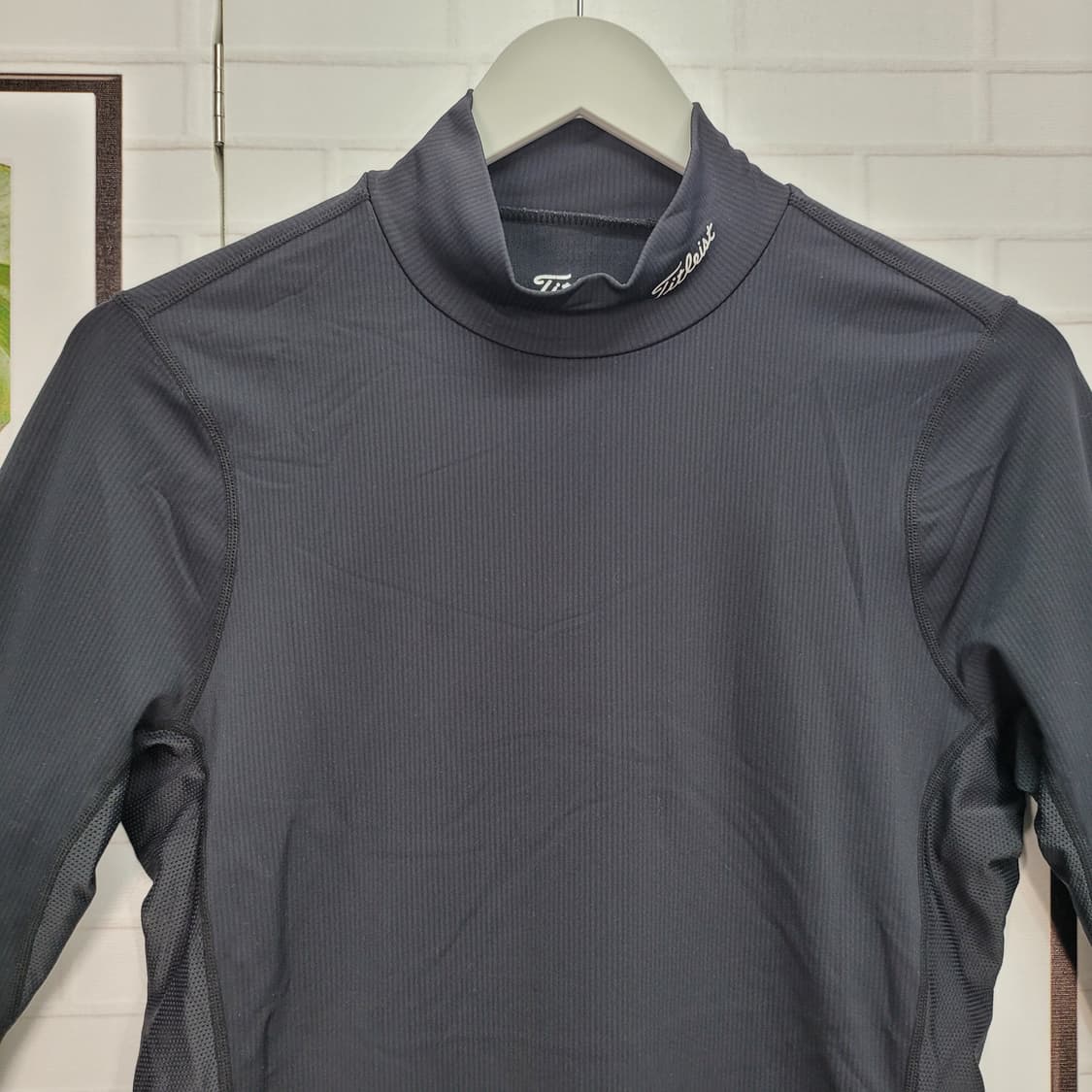 타이틀리스트 골프웨어 하이넥 긴팔 티셔츠 M사이즈 상태최상 상품이미지2