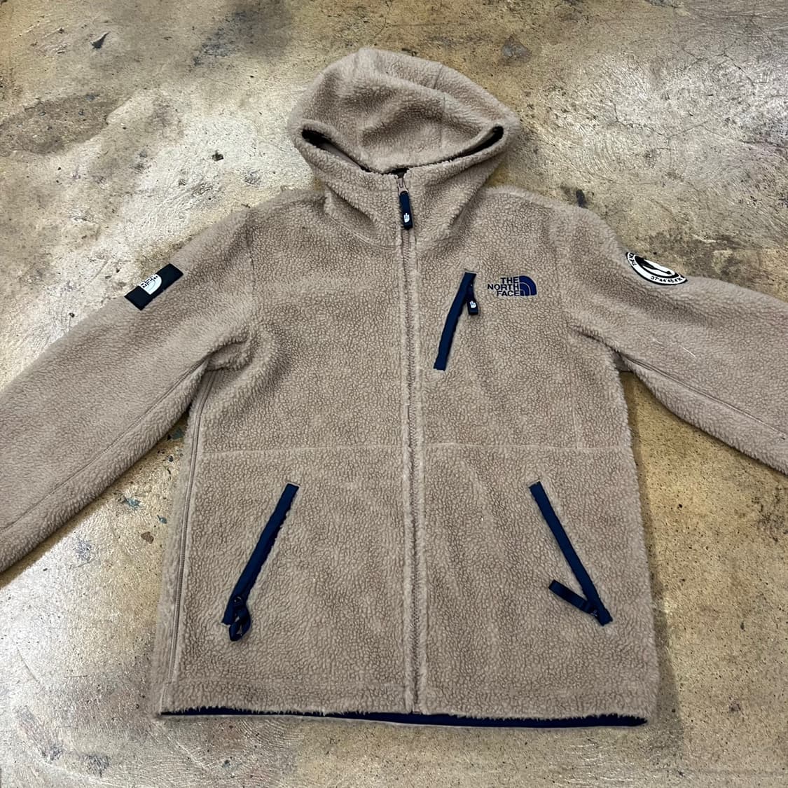 노스페이스 베이지 브라운 후리스 상품이미지3