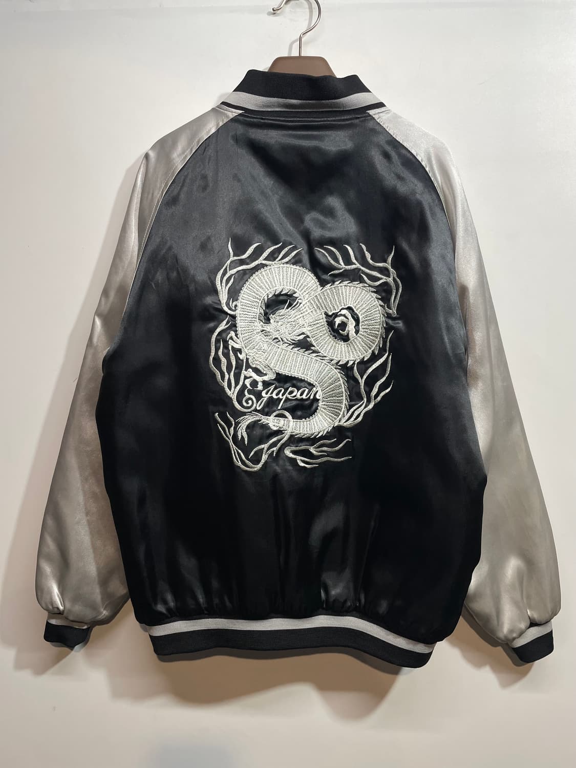 일본빈티지 재패니즈 요코하마 용 자수 스카잔 상품이미지5