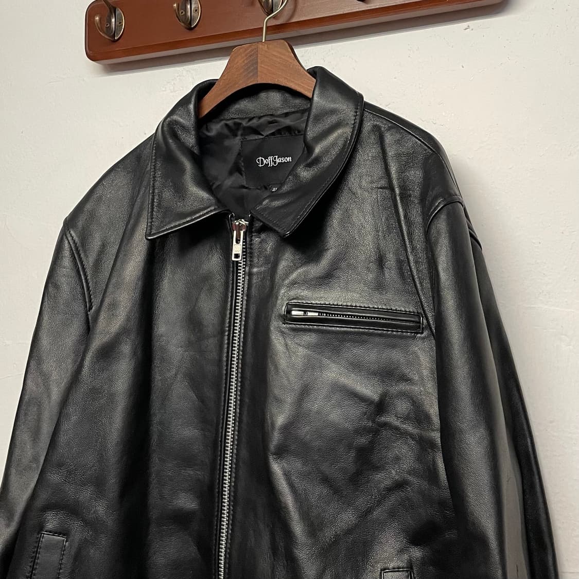 도프제이슨 램스킨 싱글 레더 자켓   상품이미지2