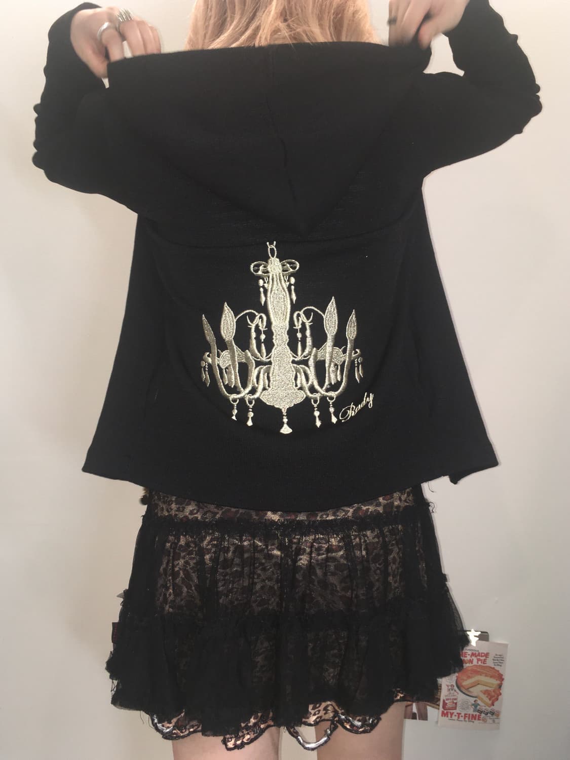 jpn vintage dark punk handwork hood zipu 상품이미지8