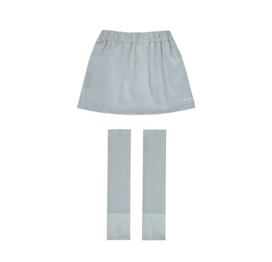 지초이컴포트 25-002 치마/레그워머(스카이그레이) 상품이미지1