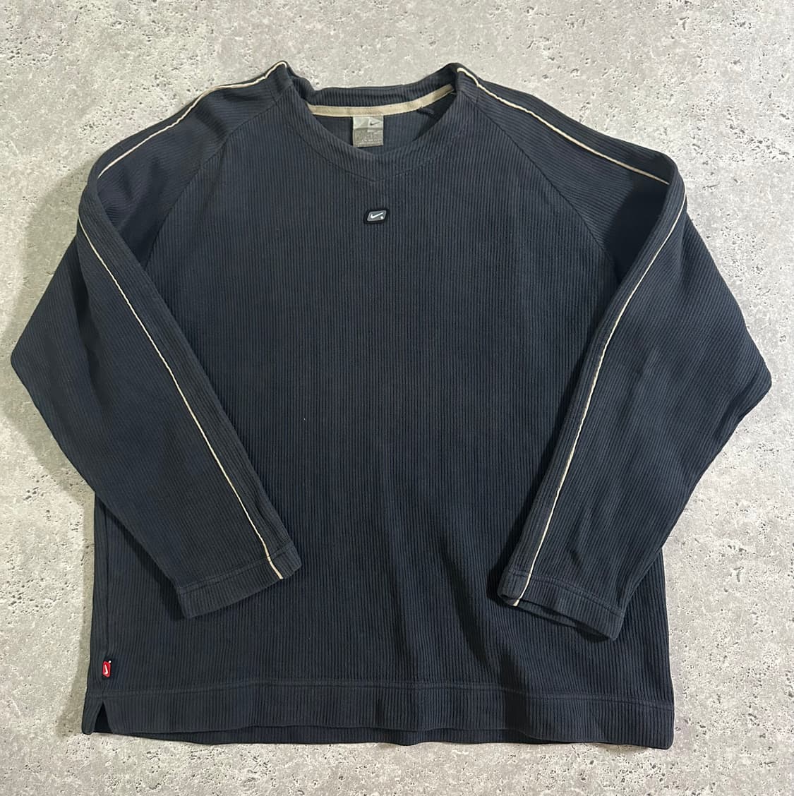 올드스쿨 나이키 블랙 맨투맨 골지 상품이미지2