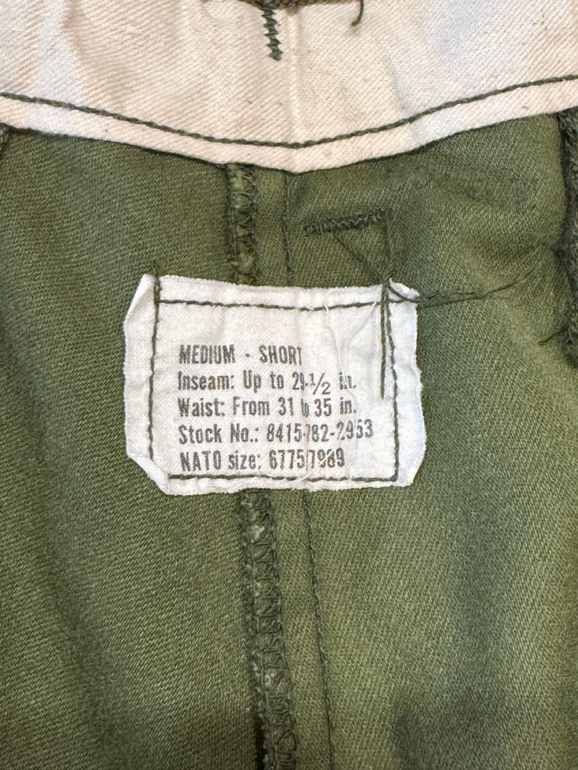 70s 오리지널 M-65 카고 팬츠 커스텀 쇼츠 (M) 상품이미지6