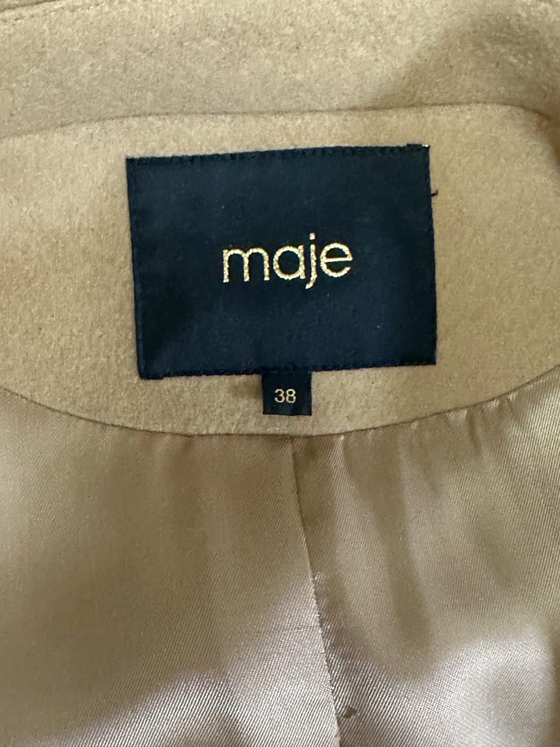 [38]Maje 마쥬 케이프 코트 카멜 상품이미지4