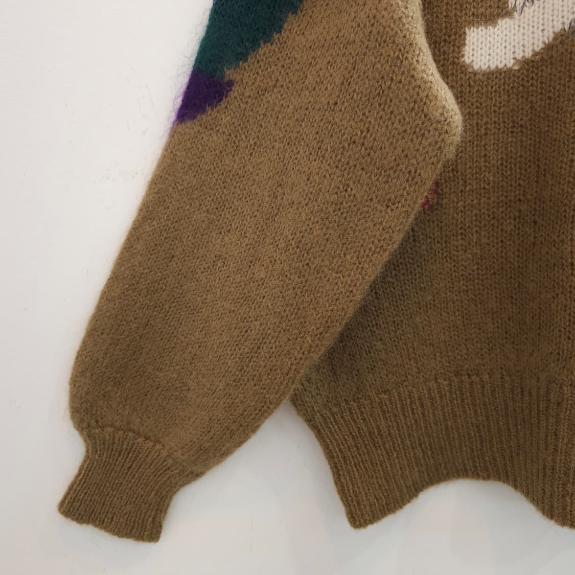 울혼방 버섯 니트 빈티지 루즈핏 스웨터 상품이미지5