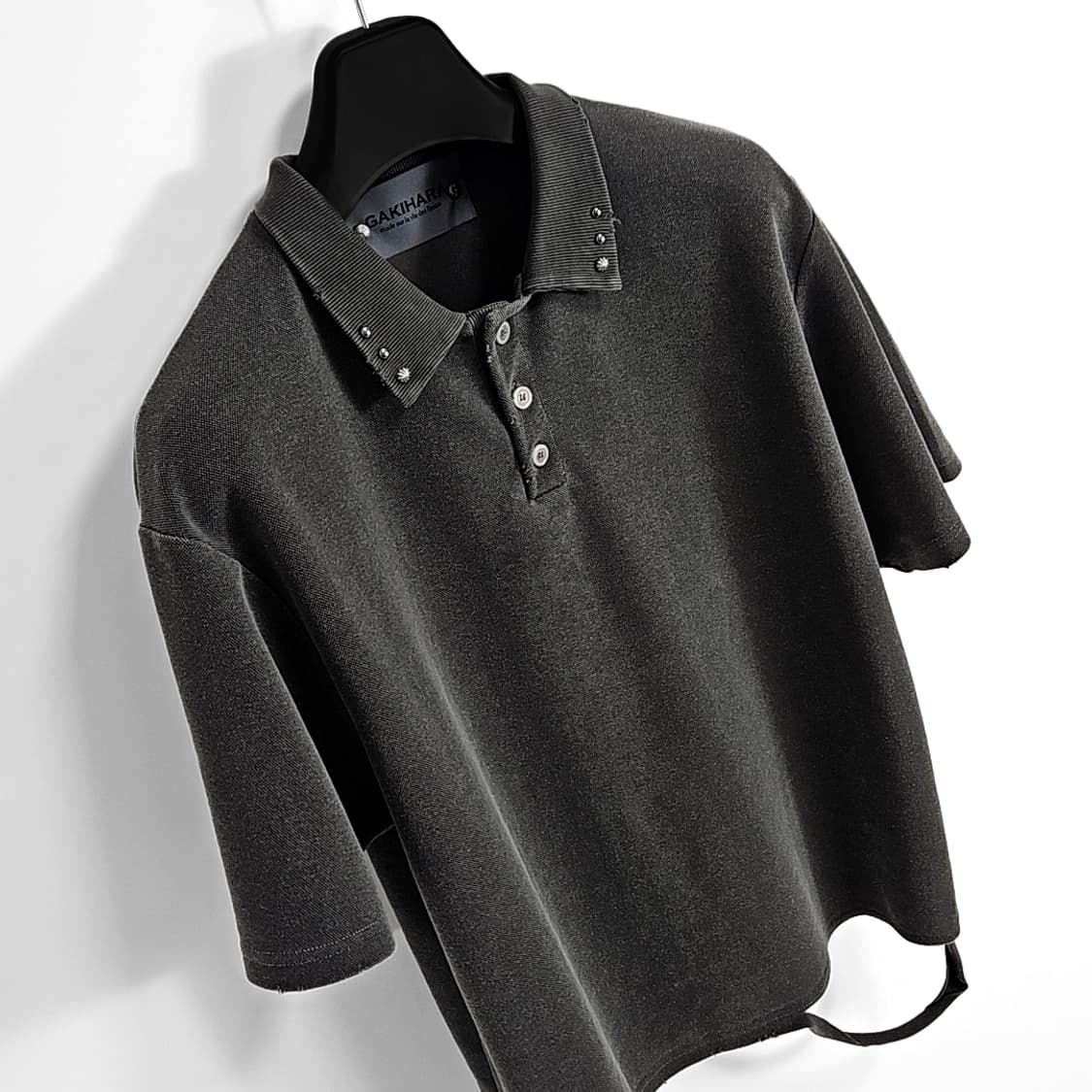 Valed 웨스턴 리벳 빈티지 카라 슬리브 (charcoal) 상품이미지6