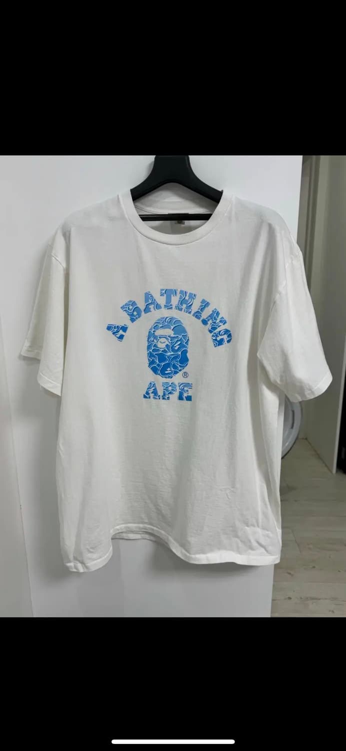 베이프 ABC 씨 서피스 카모 컬리지 티셔츠 화이트 2XL 상품이미지2