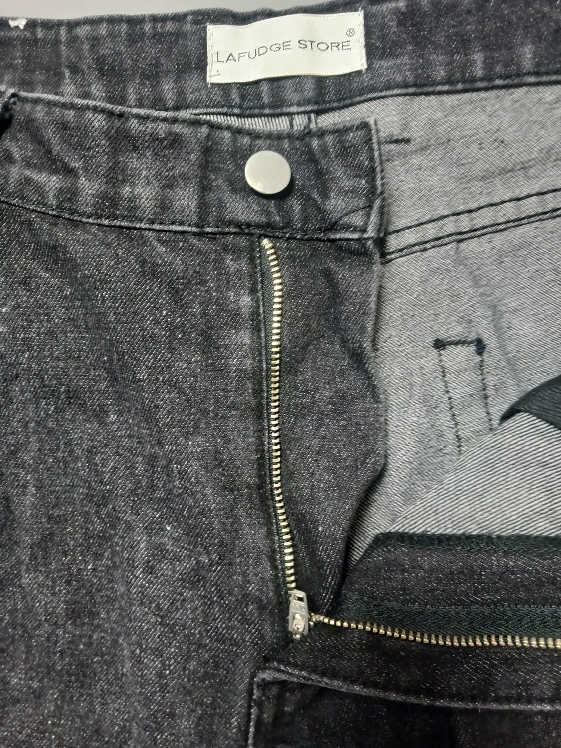 [32] 라퍼지스토어 와이드 블랙진 청바지 상품이미지6