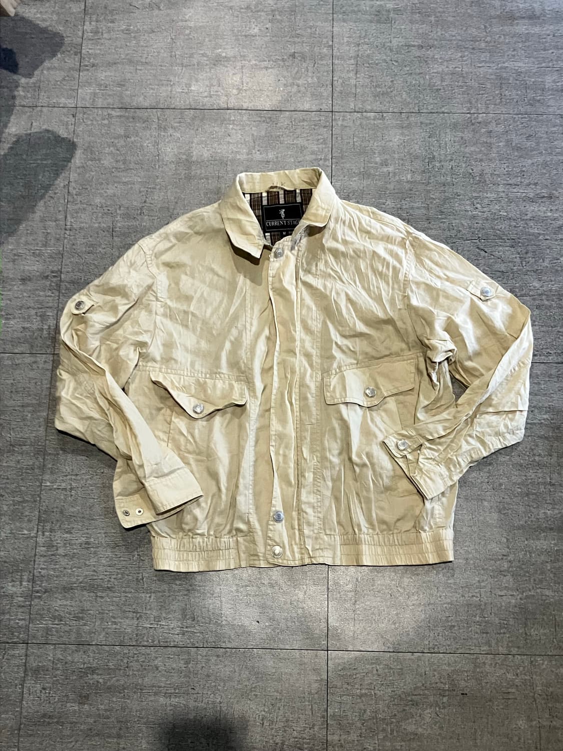 일본빈티지 Currentstage 올드스쿨아메카지 견장사파리 봄버자켓 상품이미지1