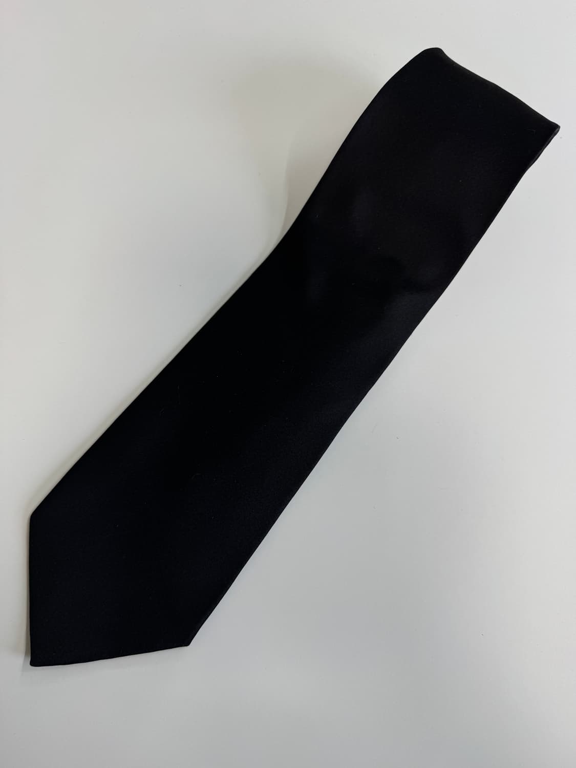 빈티지 블랙 실크 넥타이 9cm 상품이미지1