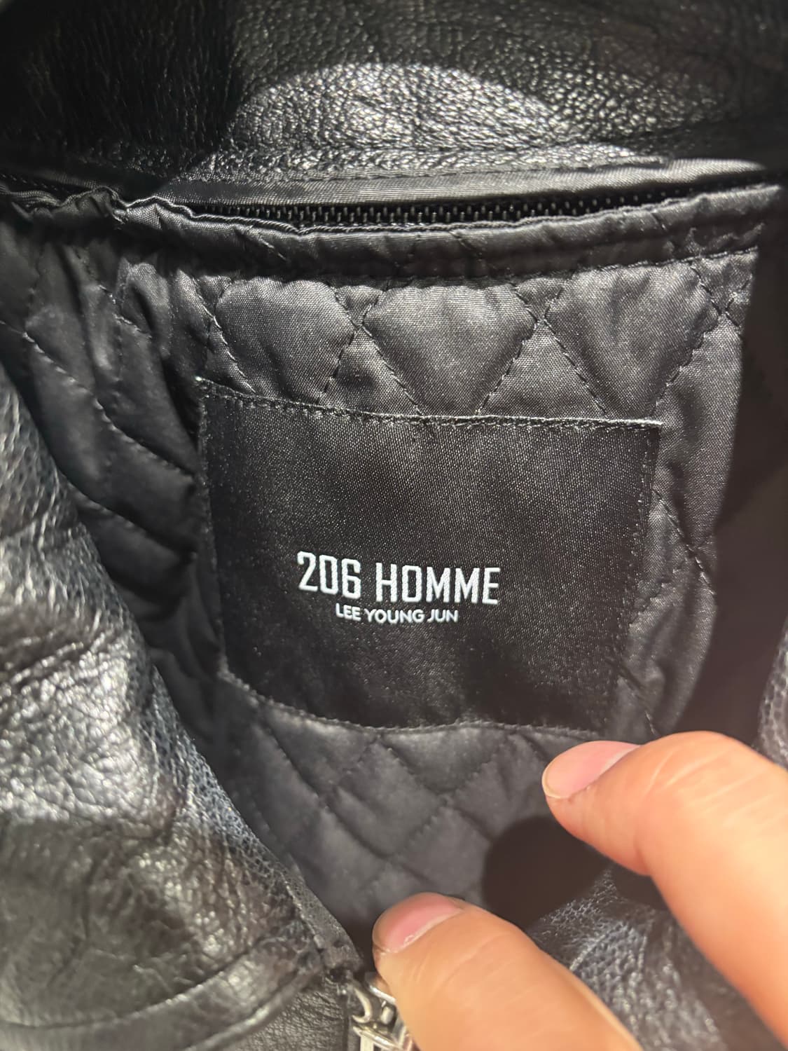 206 homme 레더 자켓 상품이미지6