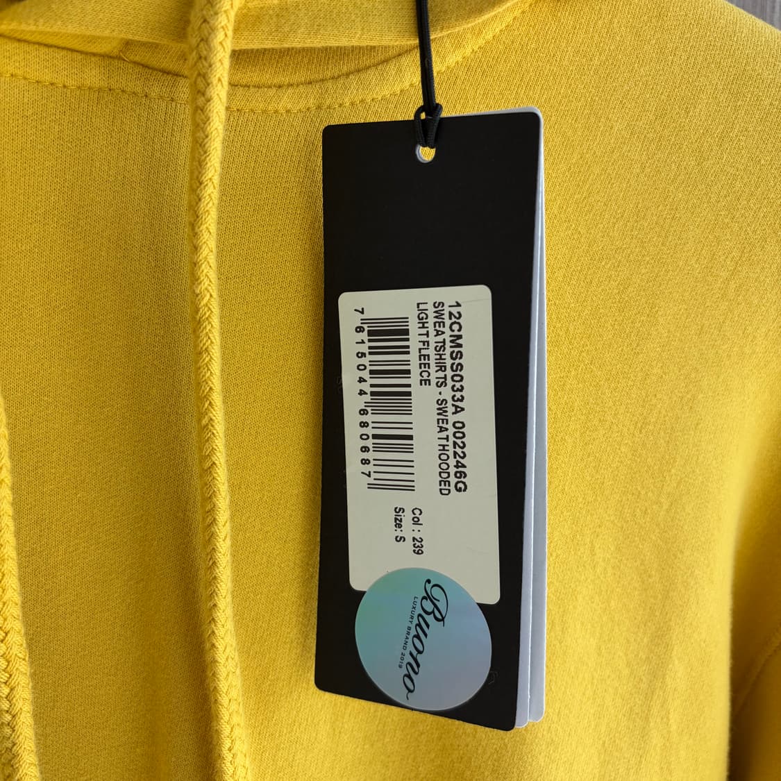 새상품(S)씨피컴퍼니 CP컴퍼니 렌즈 와펜 후드티셔츠 머스타드 상품이미지3