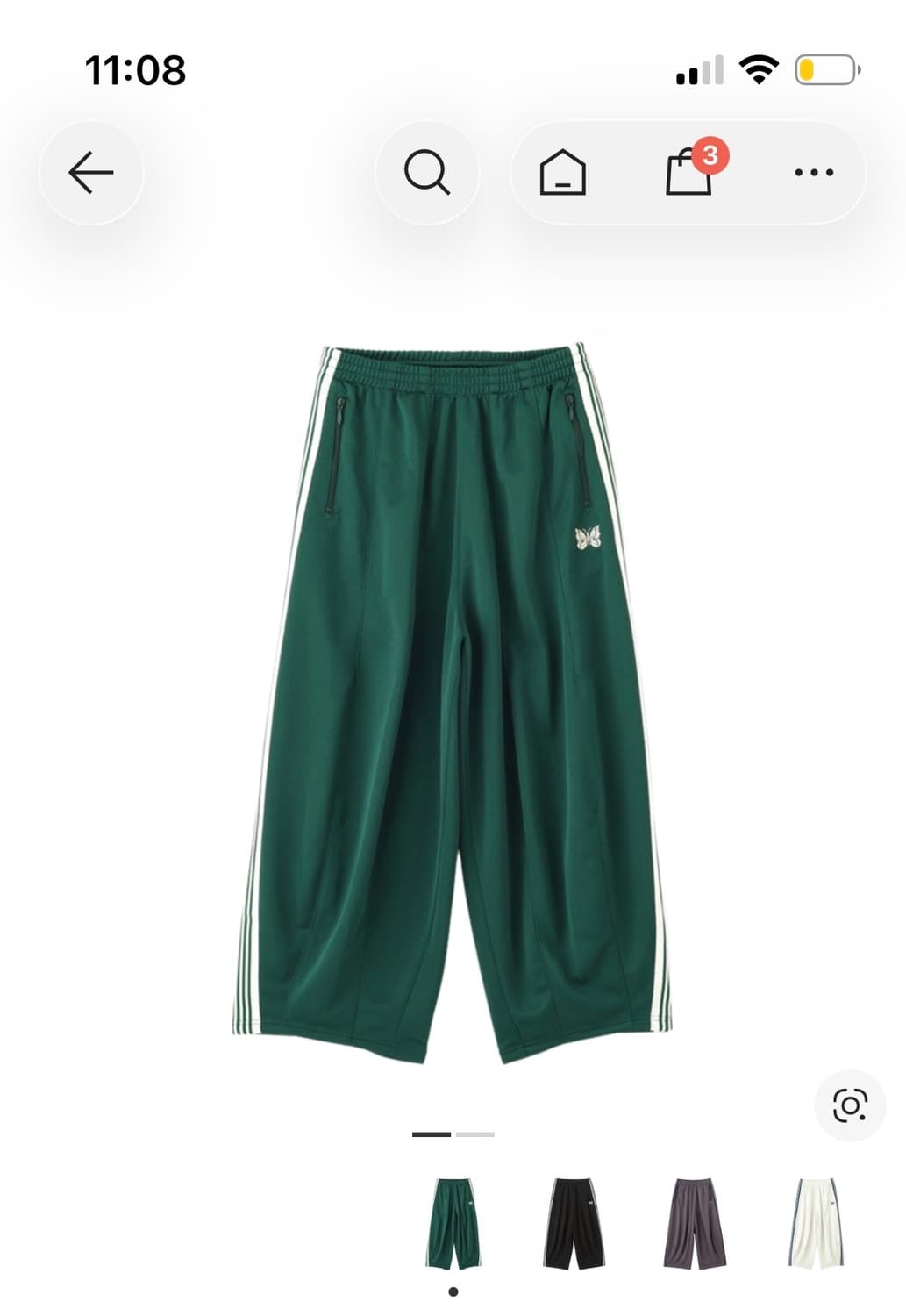 니들스 hd 트랙팬츠 m 그린 새상품 상품이미지1