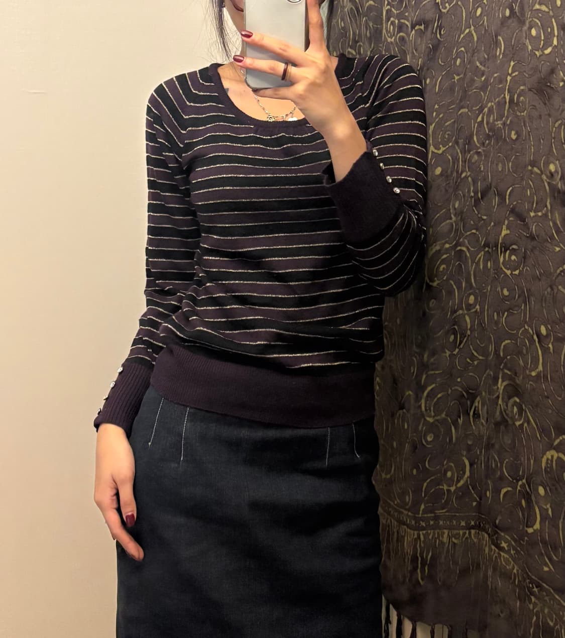 스트라이프 빈티지 니트 상품이미지3