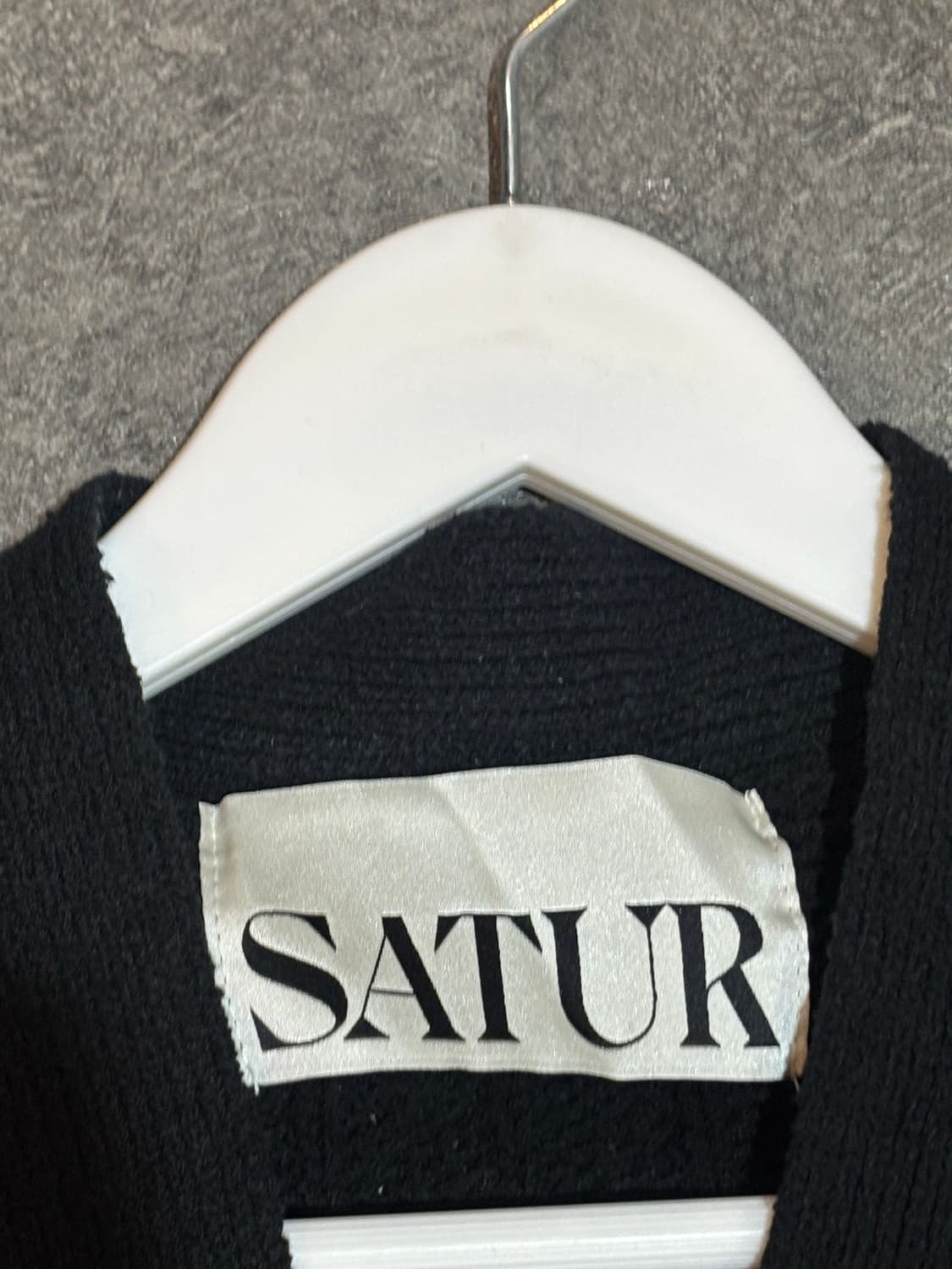 세터 파로 부클 가디건 블랙 XL사이즈 상품이미지5