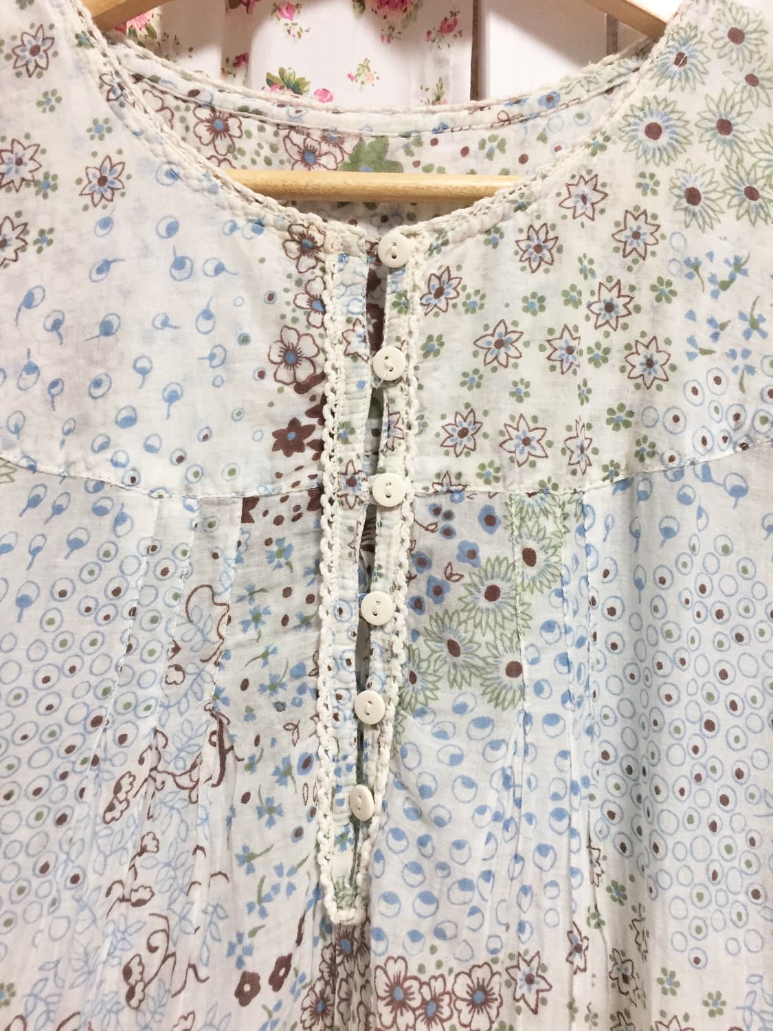 빈티지 하구미 블라우스 상품이미지3