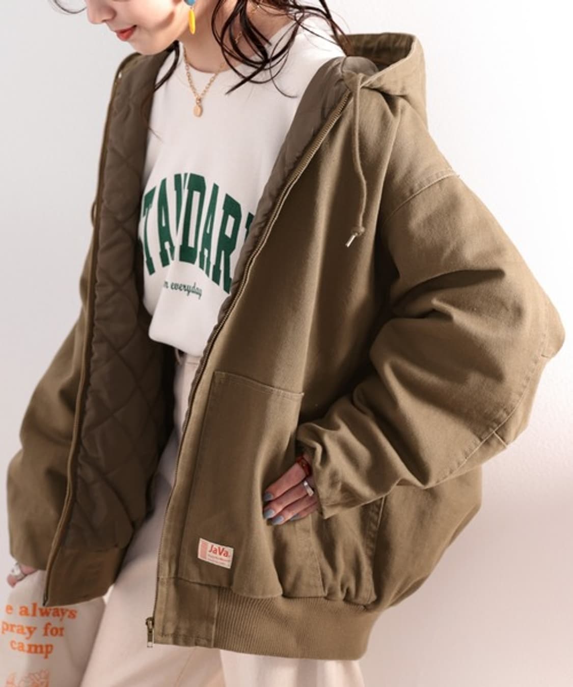 미사용 JAVA 액티브 후드 워크자켓 상품이미지3