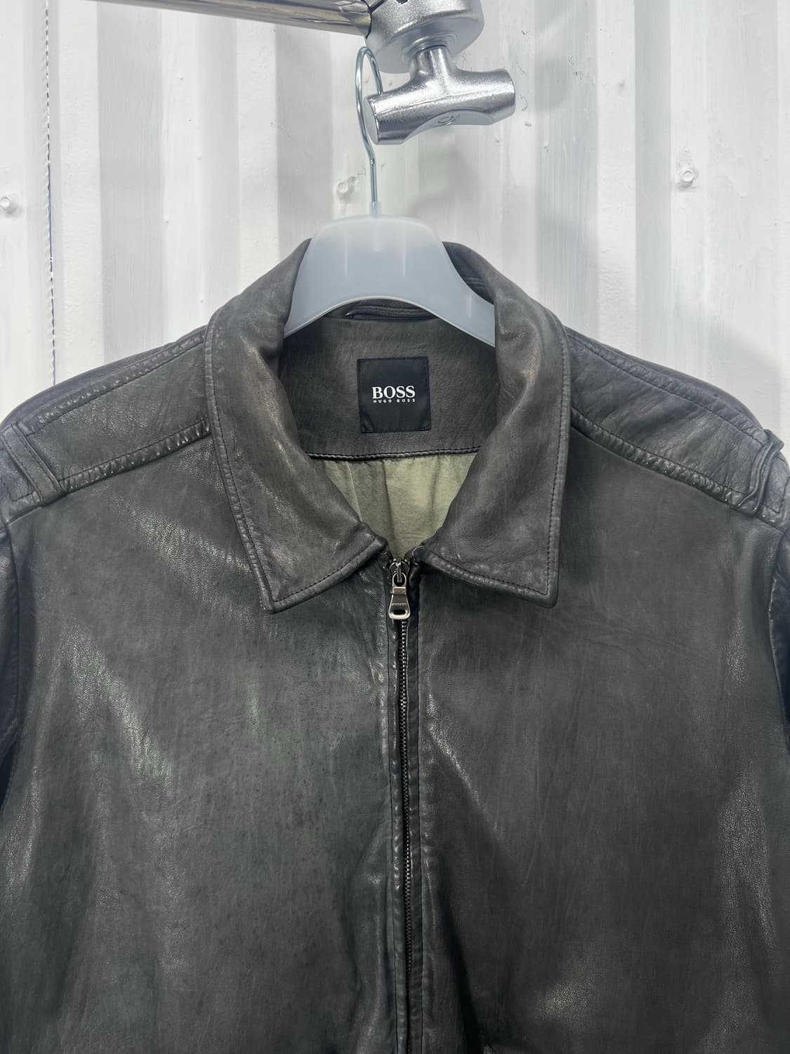 90s Hugo Boss lambskin multi-zip 상품이미지5