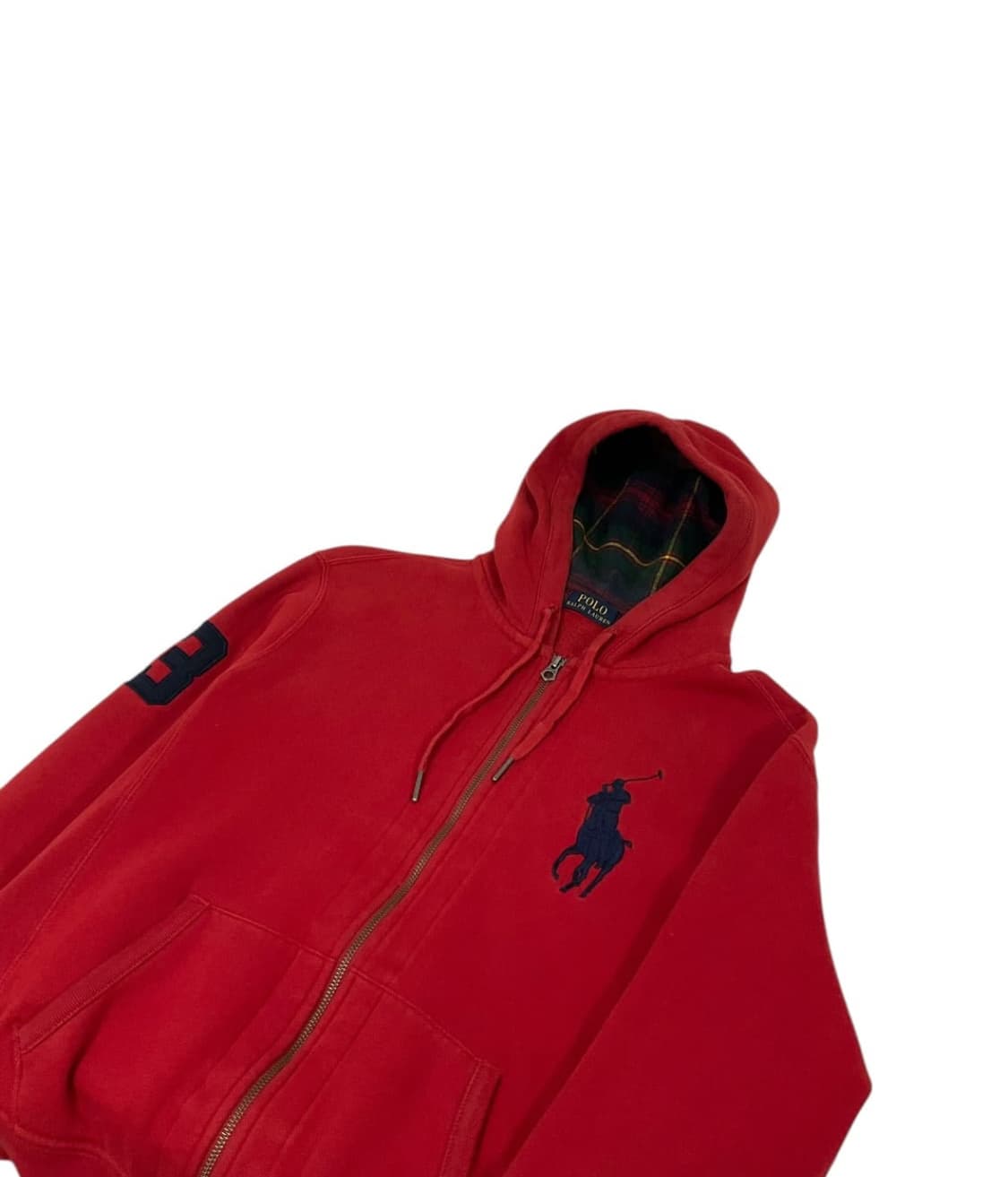 폴로 빅포니 체크 후드집업 (m) 상품이미지3