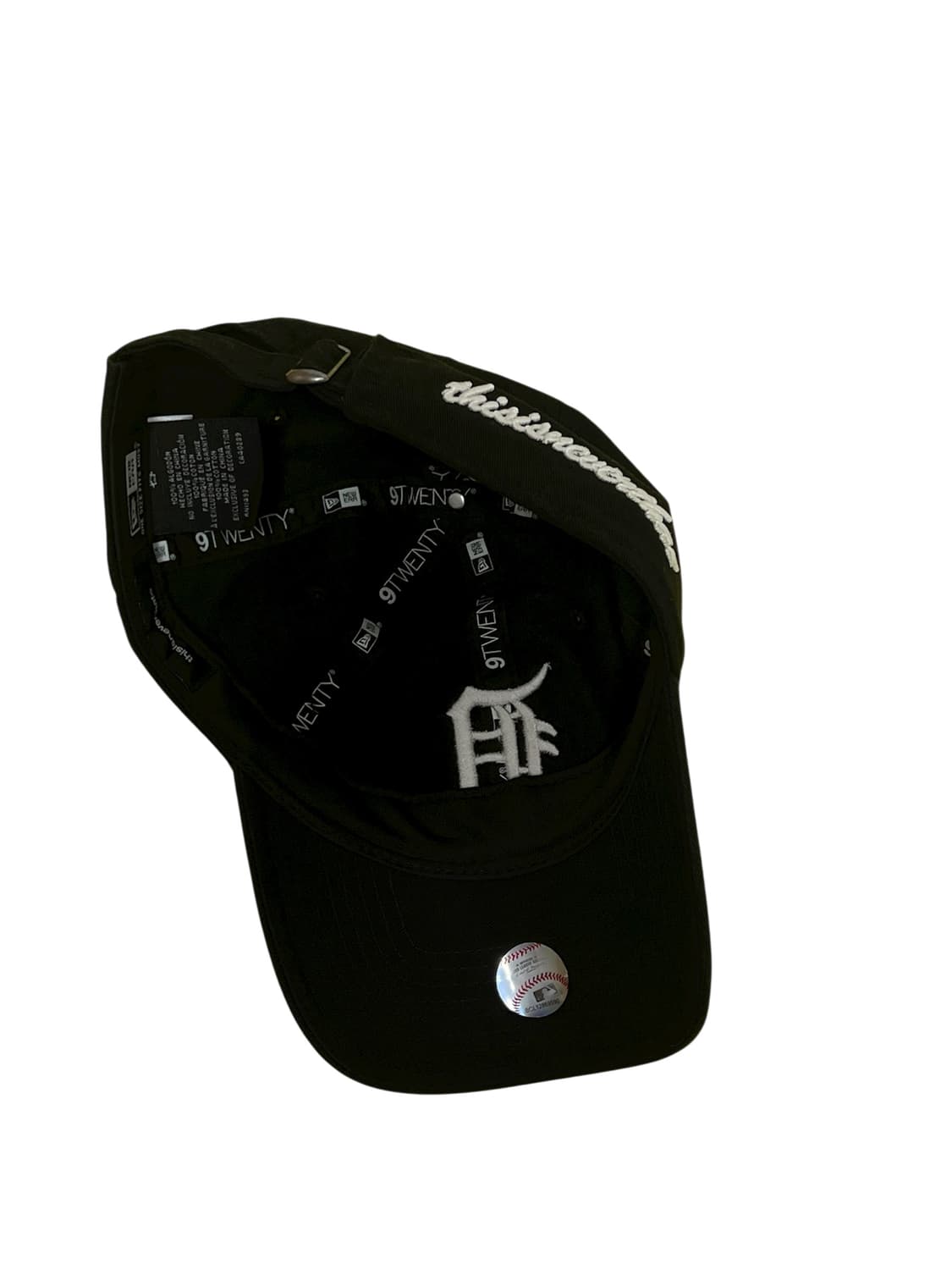 뉴에라 디스이즈네버댓 디트로이트 볼캡 블랙 상품이미지2