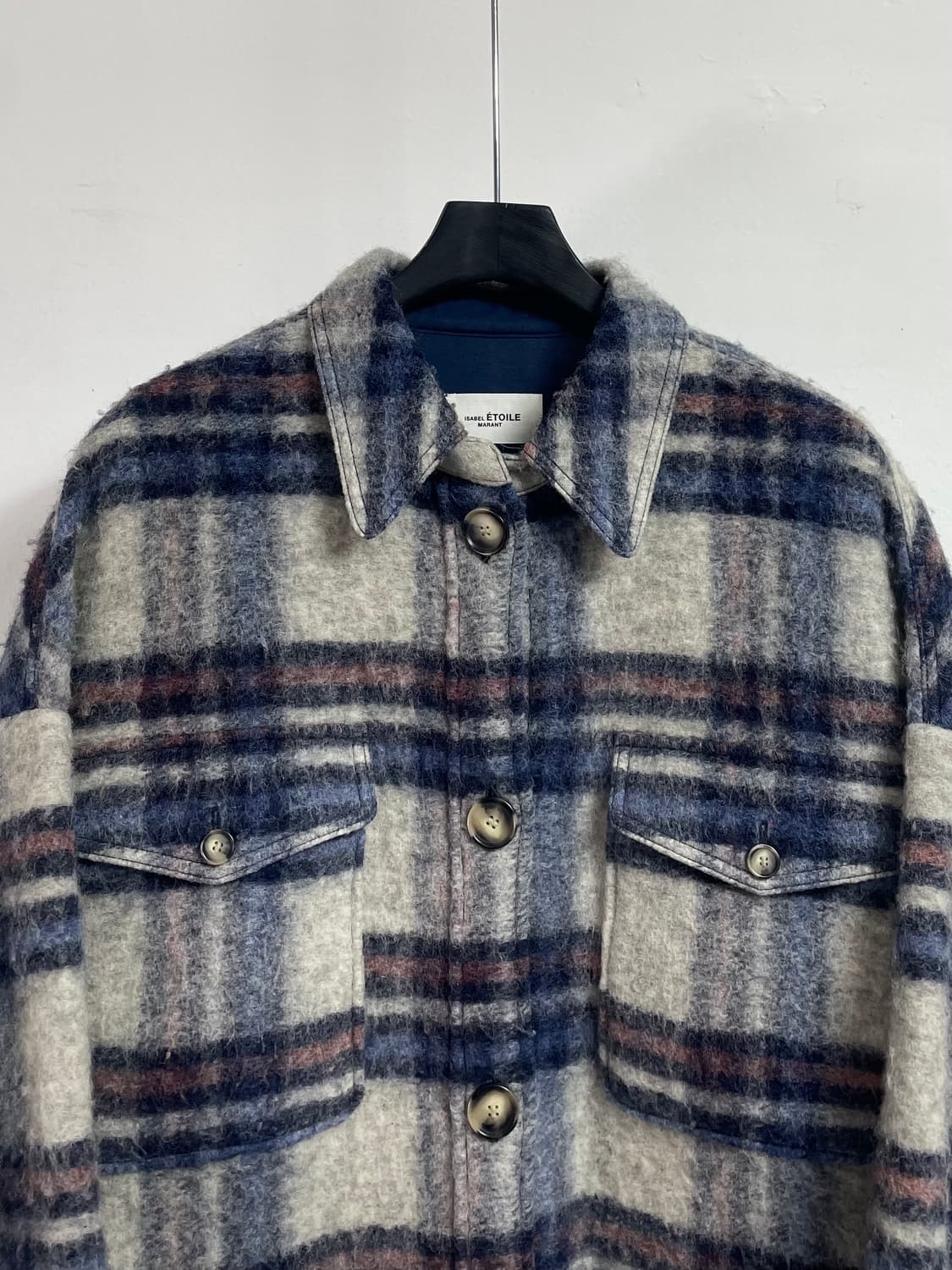 이자벨마랑 체크 롱 셔츠 코트 (on.116) 상품이미지2