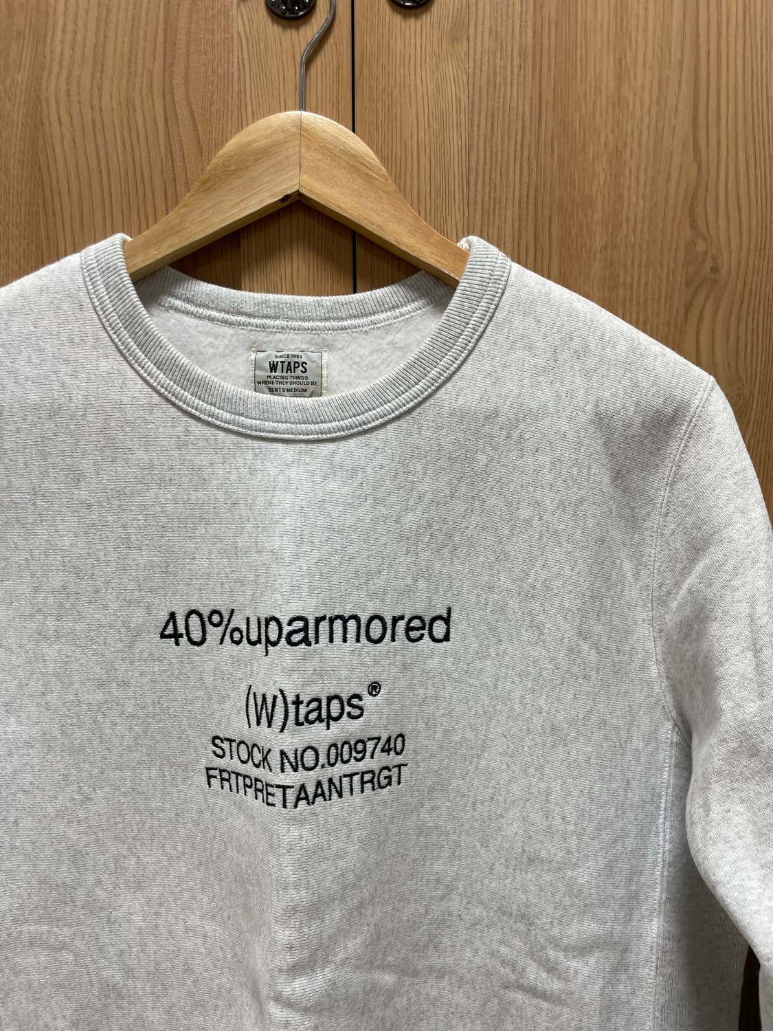 더블탭스 (Wtaps) 멜란지그레이 기모 맨투맨 m 상품이미지2