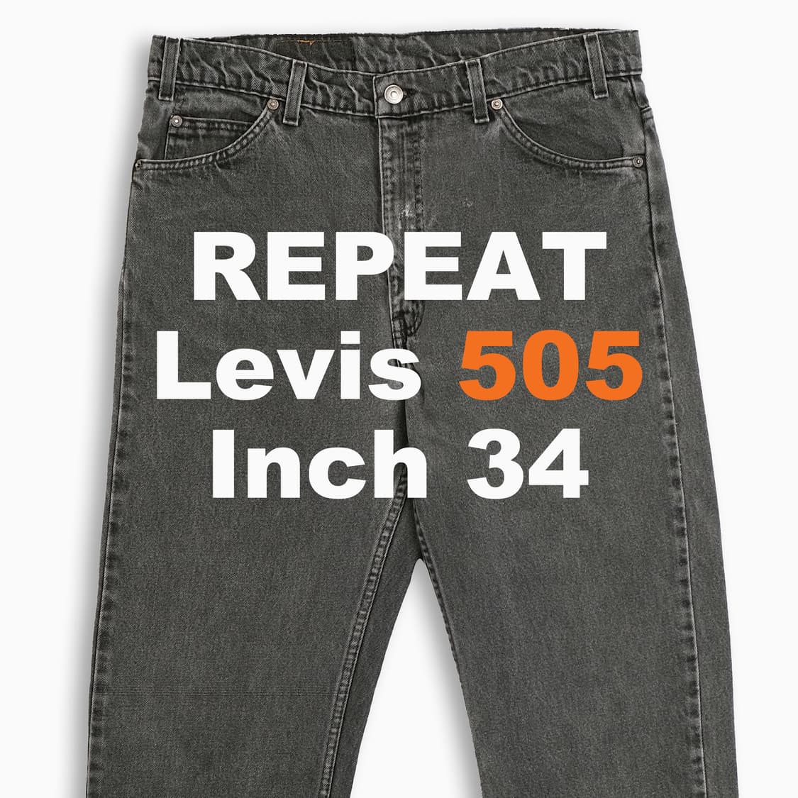 리바이스 505 오렌지탭 흑청 블랙진 90sUSA  OR50536181 상품이미지1