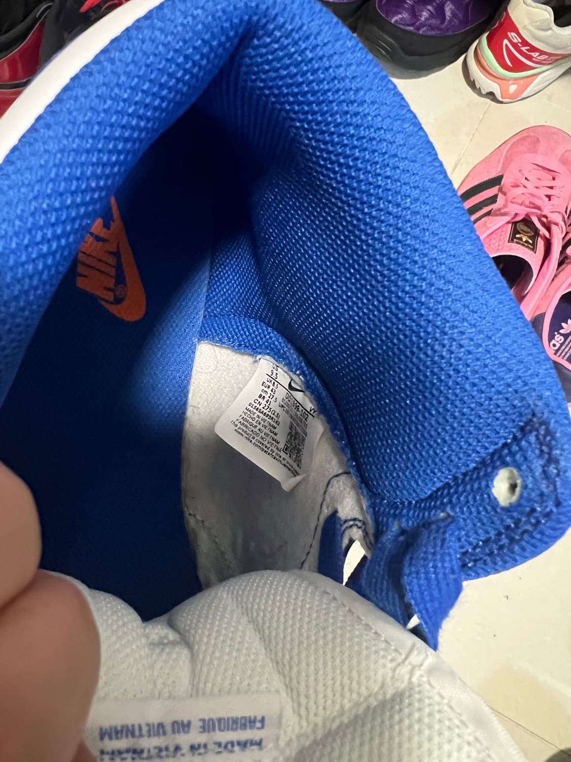 나이키 덩크 하이 블루 화이트 275 상품이미지2