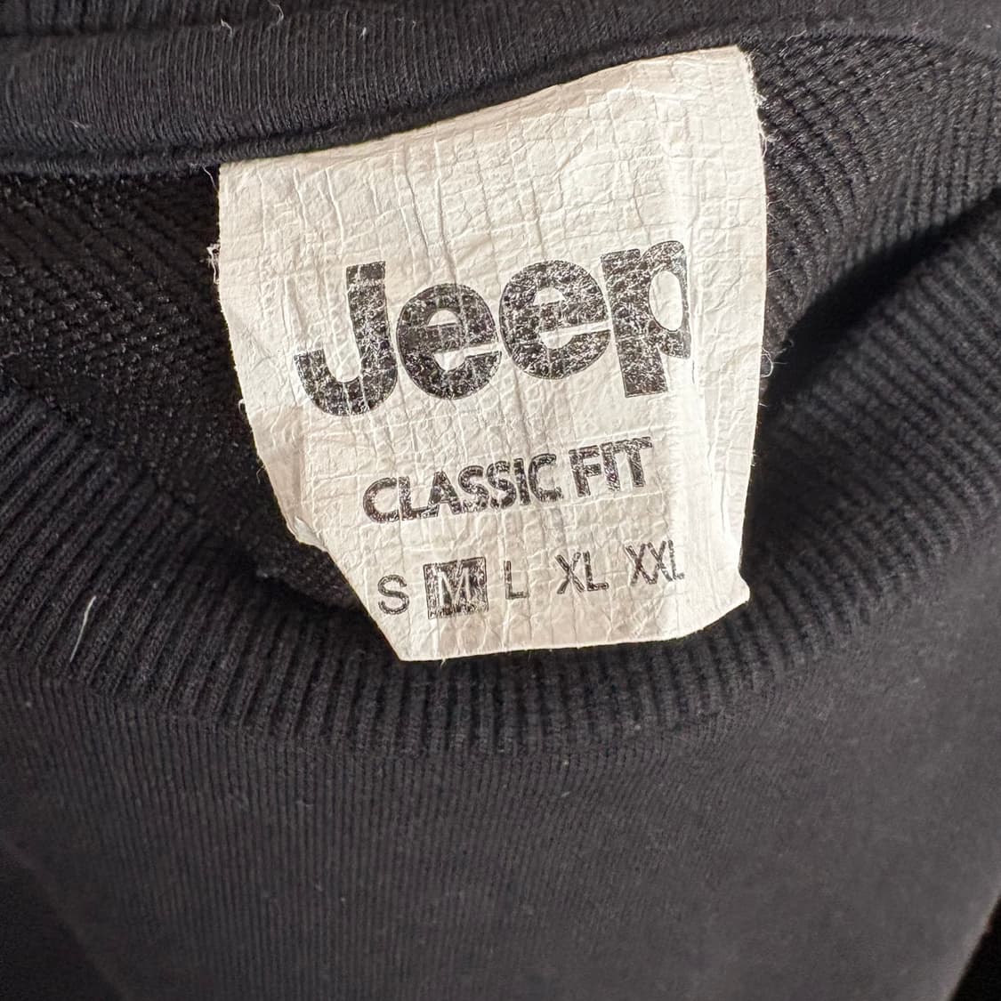 Jeep 지프 블랙 맨투맨 티셔츠 M(95) 상품이미지7