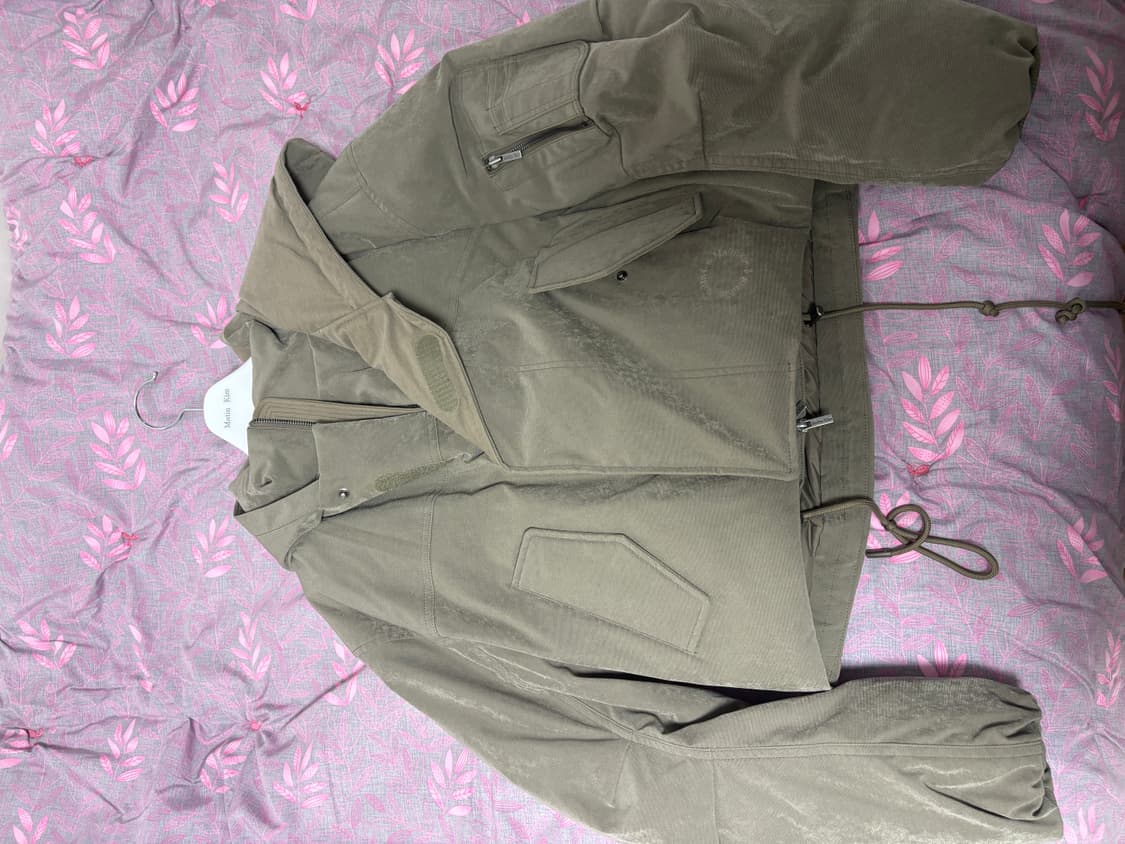 마뗑킴 레이어드 후드 봄버 패딩 상품이미지1