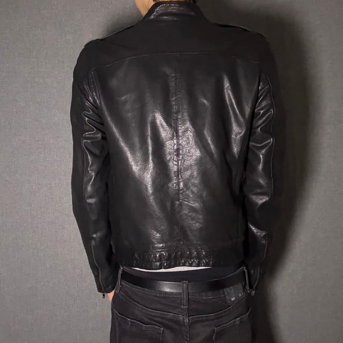 lamb skin leather jacket 상품이미지7