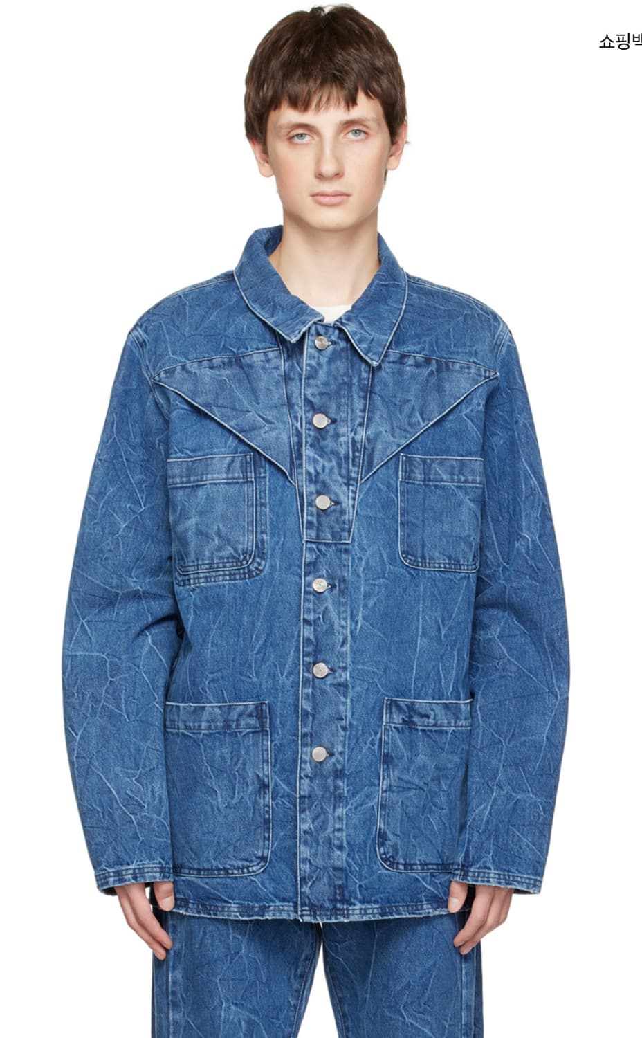 나마체코 블루 칼붐 데님 자켓 상품이미지1
