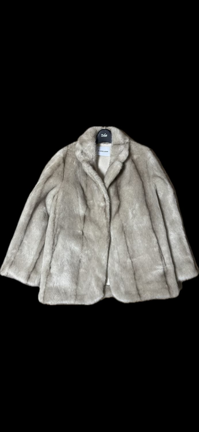 해브레스 페이크퍼자켓 베이지 상품이미지3