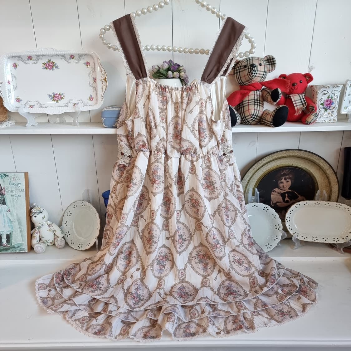 axes femme(악세즈팜) 로코코 플로럴 레이스 원피스 상품이미지6