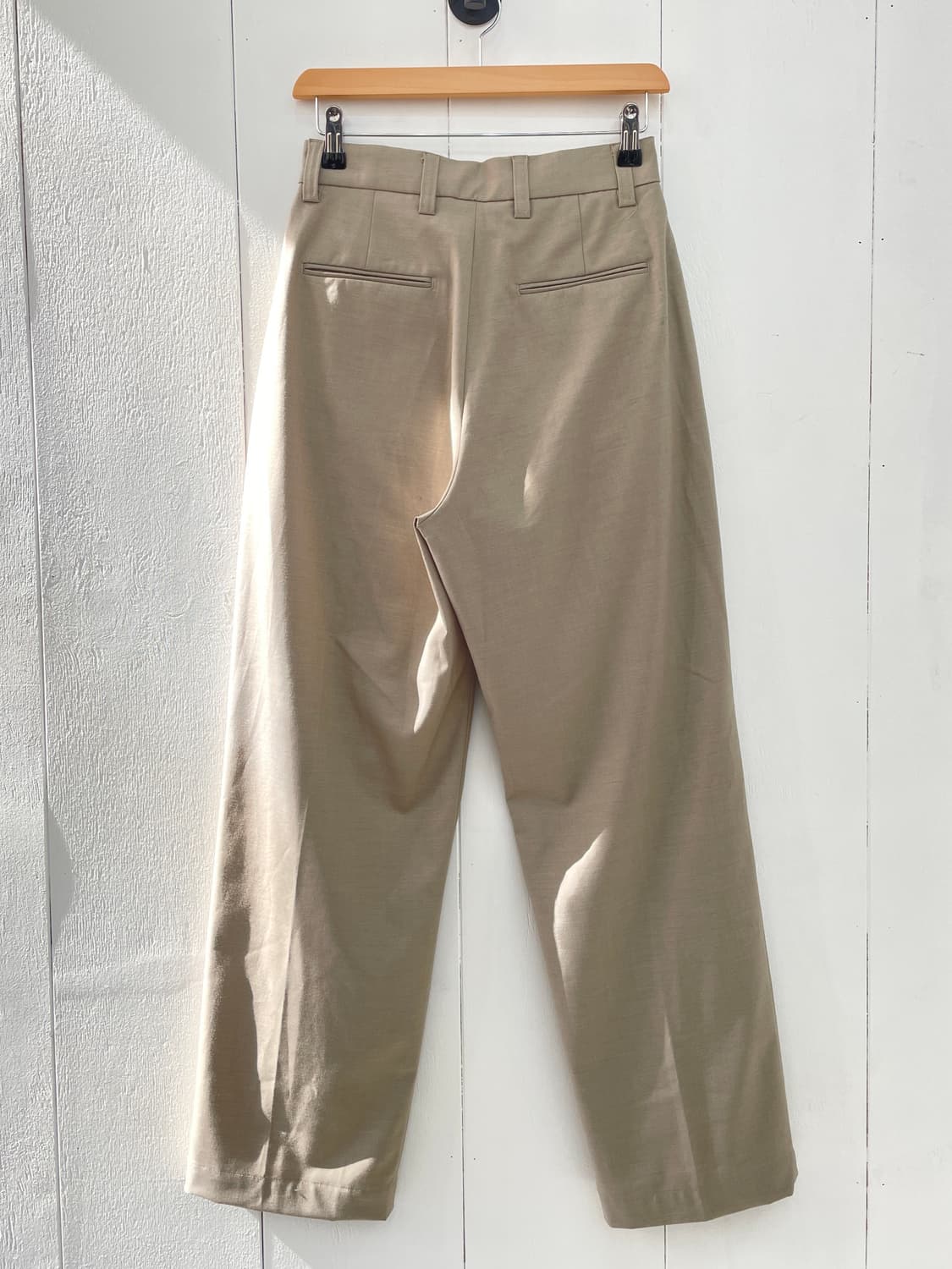 유니폼브릿지 원턱 와이드 슬랙스 베이지  상품이미지6