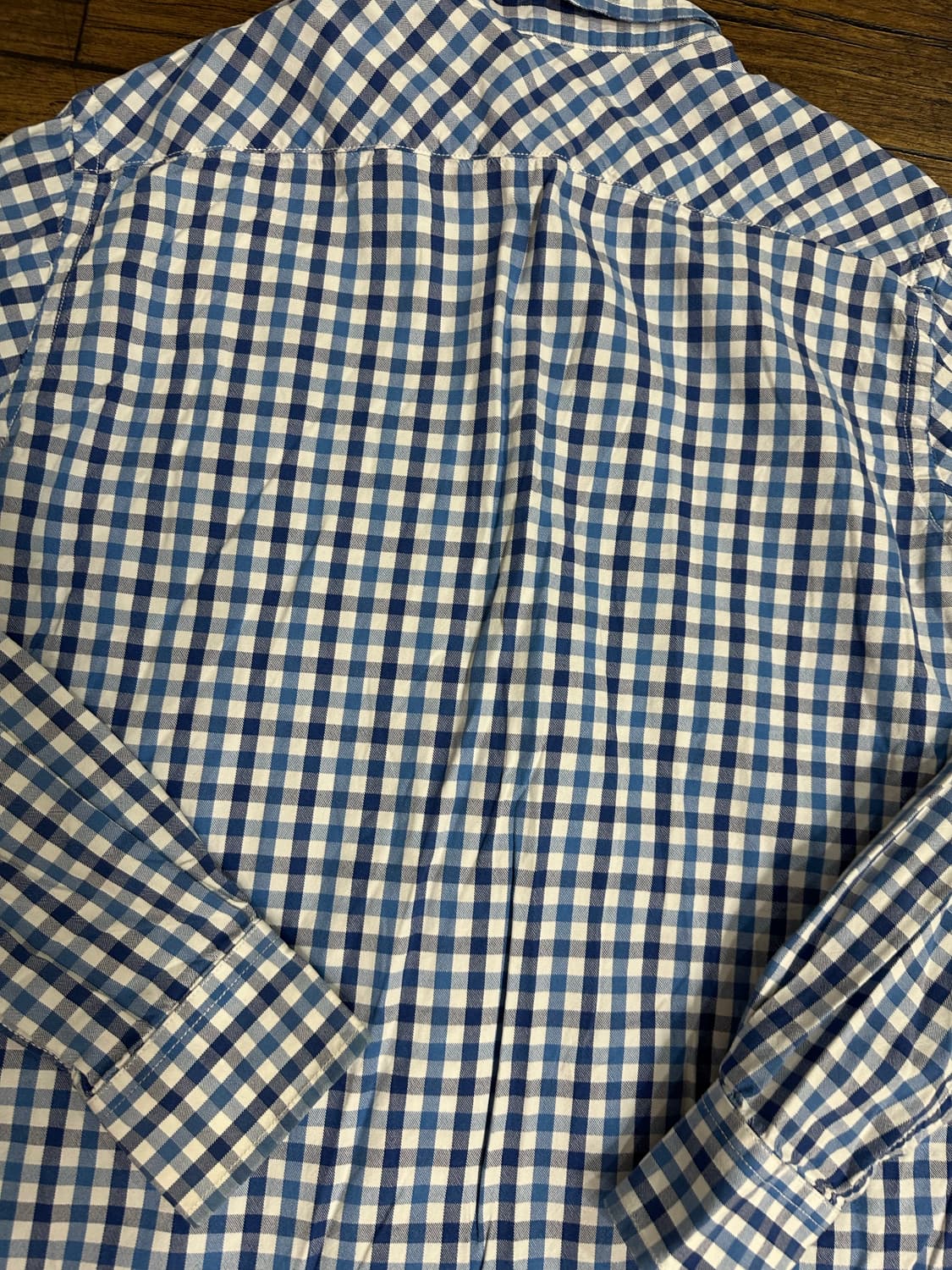 R.ATHLETIC JEANS CO 블루 깅엄 체크 셔츠 M 상품이미지7