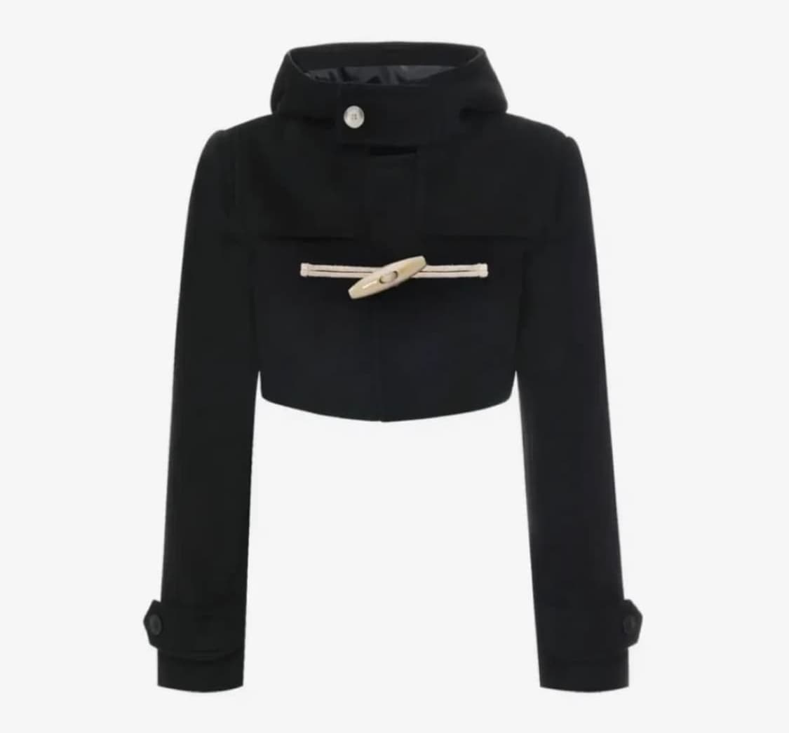 비엔프롬 떡볶이 후드 크롭 코트 상품이미지1