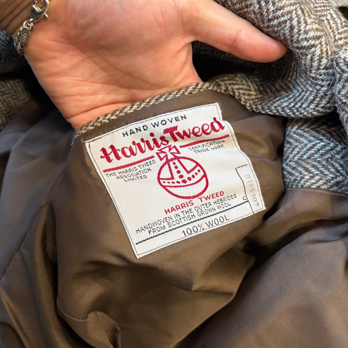 빈티지 해리스트위드 울 자켓 상품이미지7