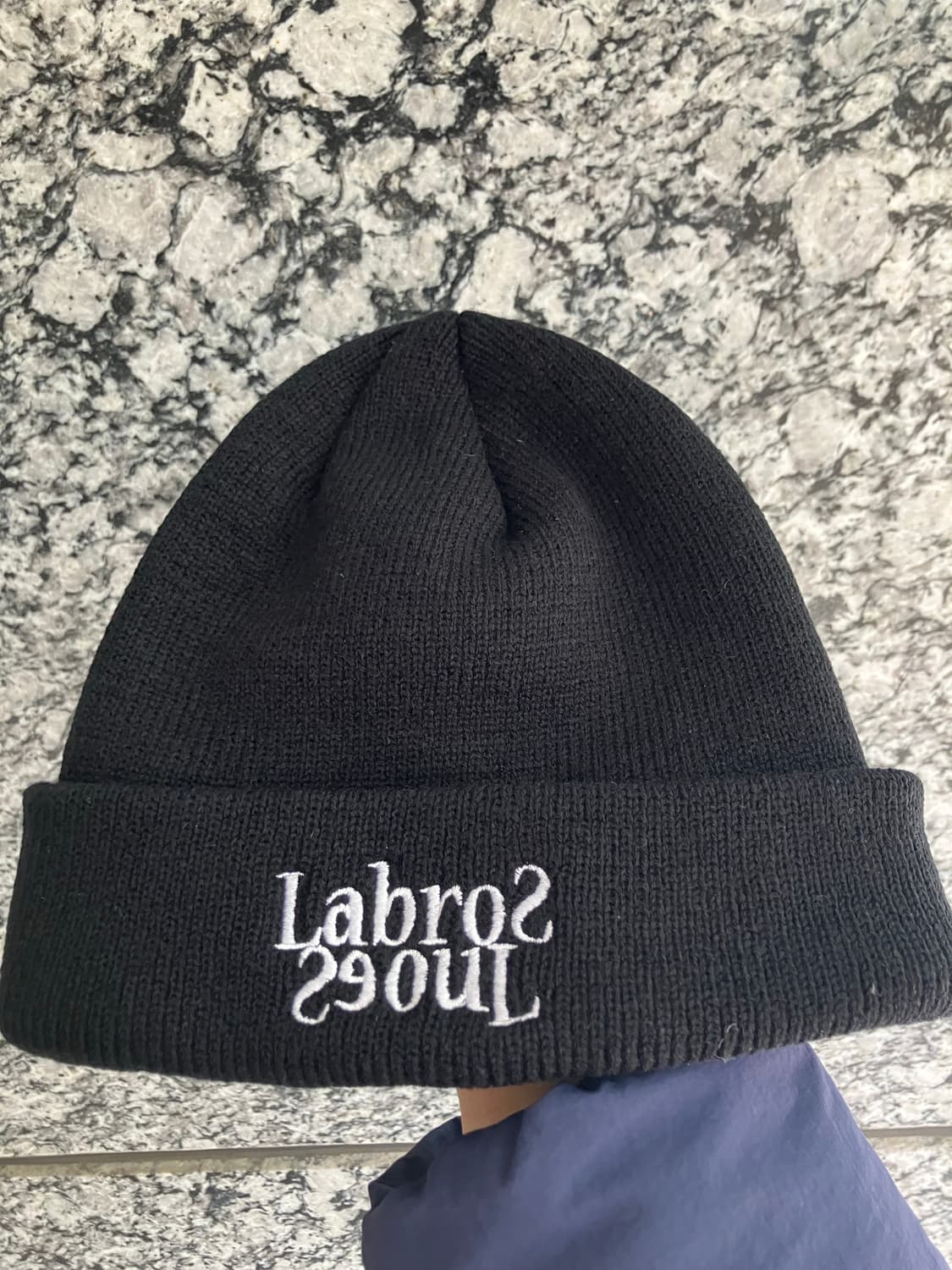 라브로스 서울 로고 비니 블랙 상품이미지1