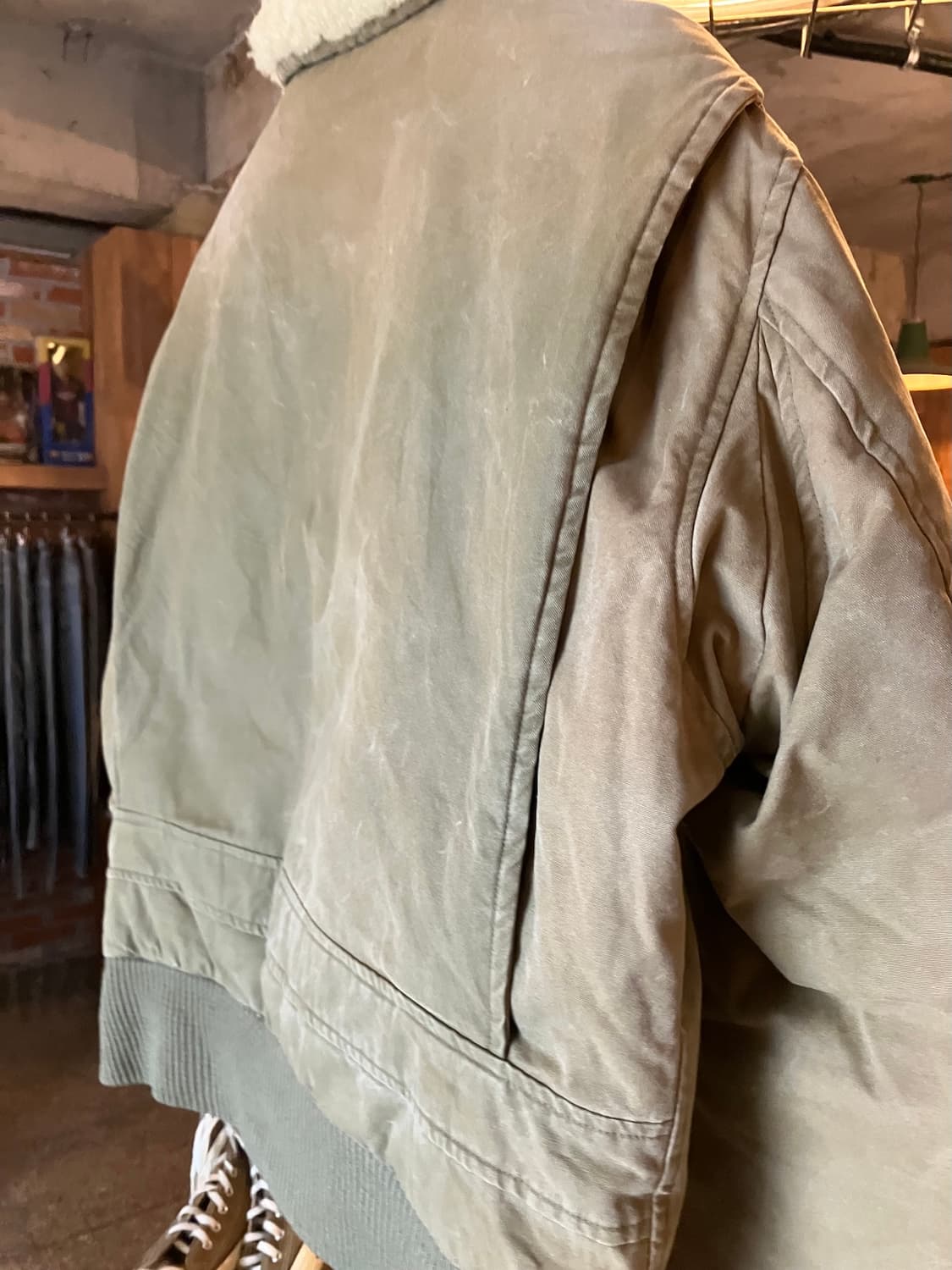 90s 빈티지 폴로 랄프로렌 코튼 G-1 다운 봄버 자켓 상품이미지8