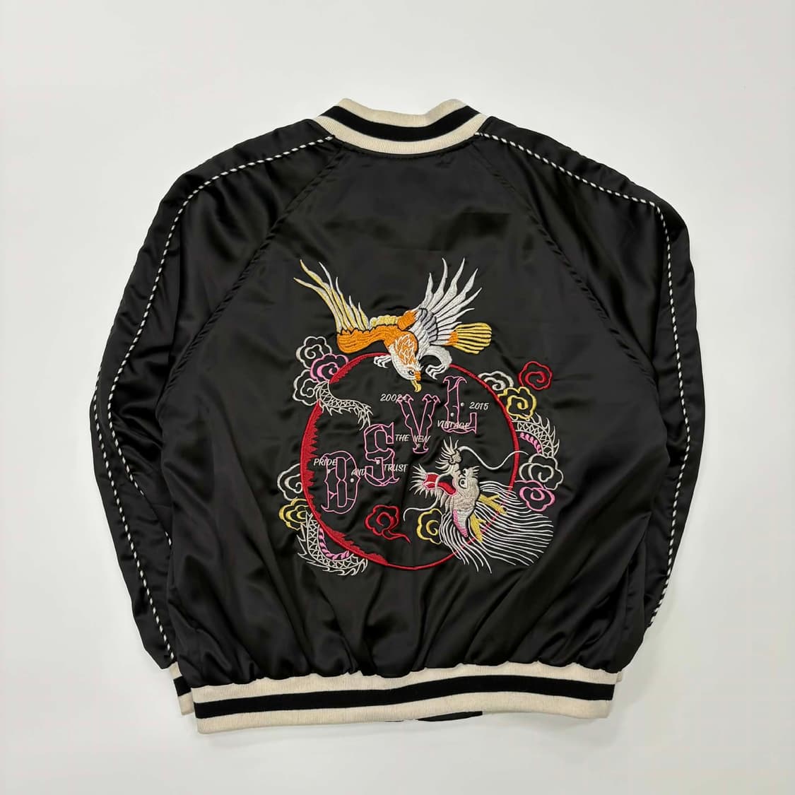 빈티지 자수 스카잔 윈드브레이커 자켓(L) 상품이미지3