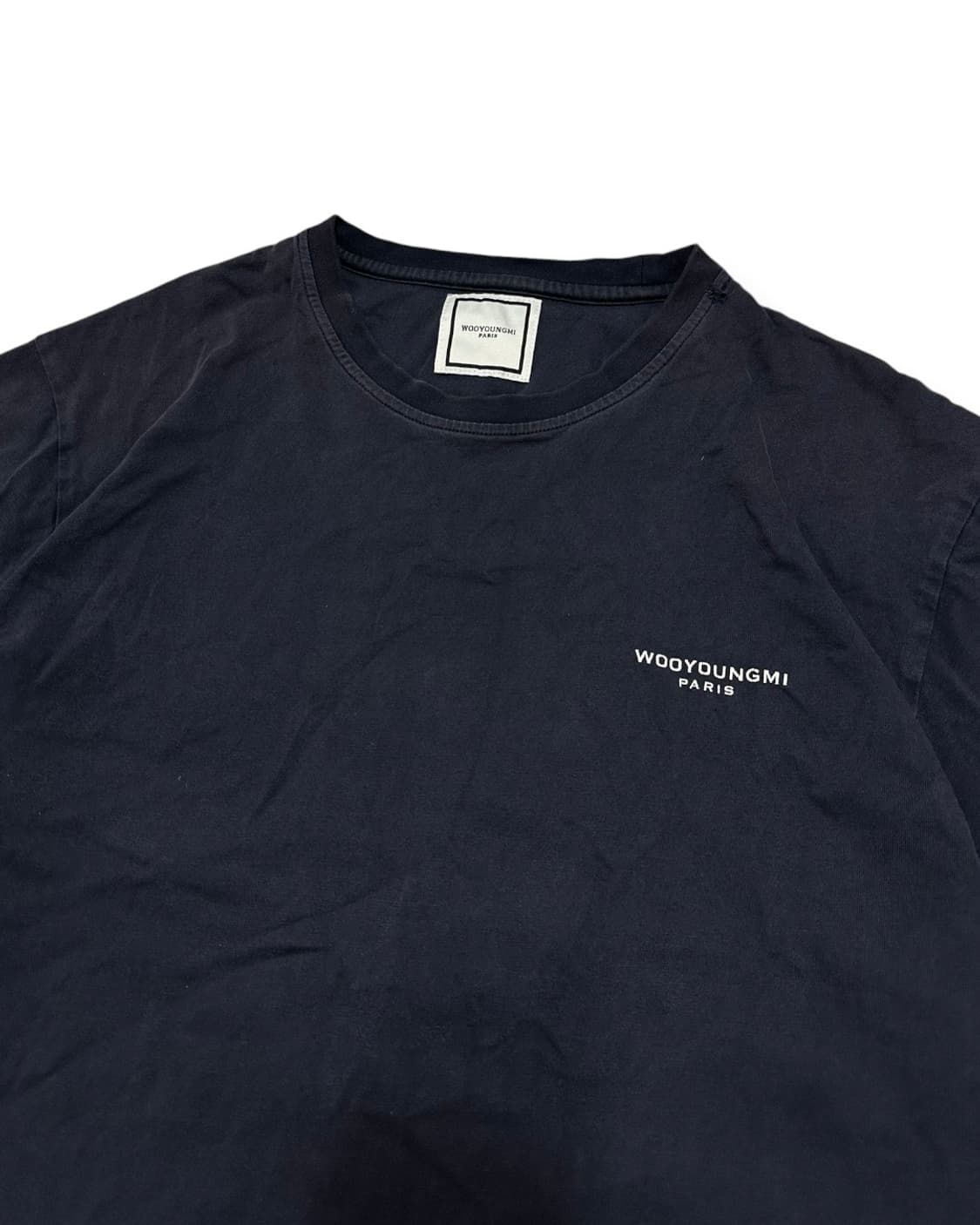 우영미 22s 플라워 네이비 반팔 티셔츠 상품이미지5