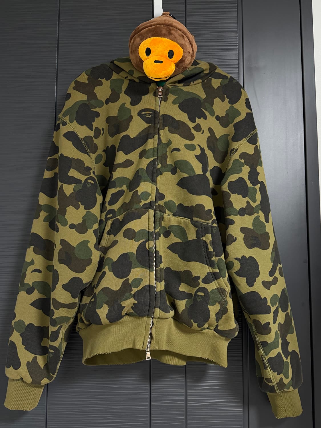 베이프 카모 헤비 워시 후드집업 M 사이즈 상품이미지1